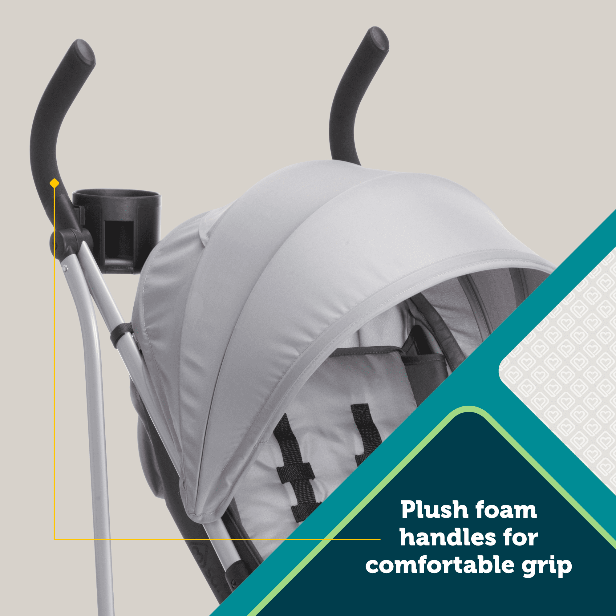 Safety 1st Strollerette Compact Stroller, Lightweight Foldable Design (Mercury, 16.5 lb) ekgsr