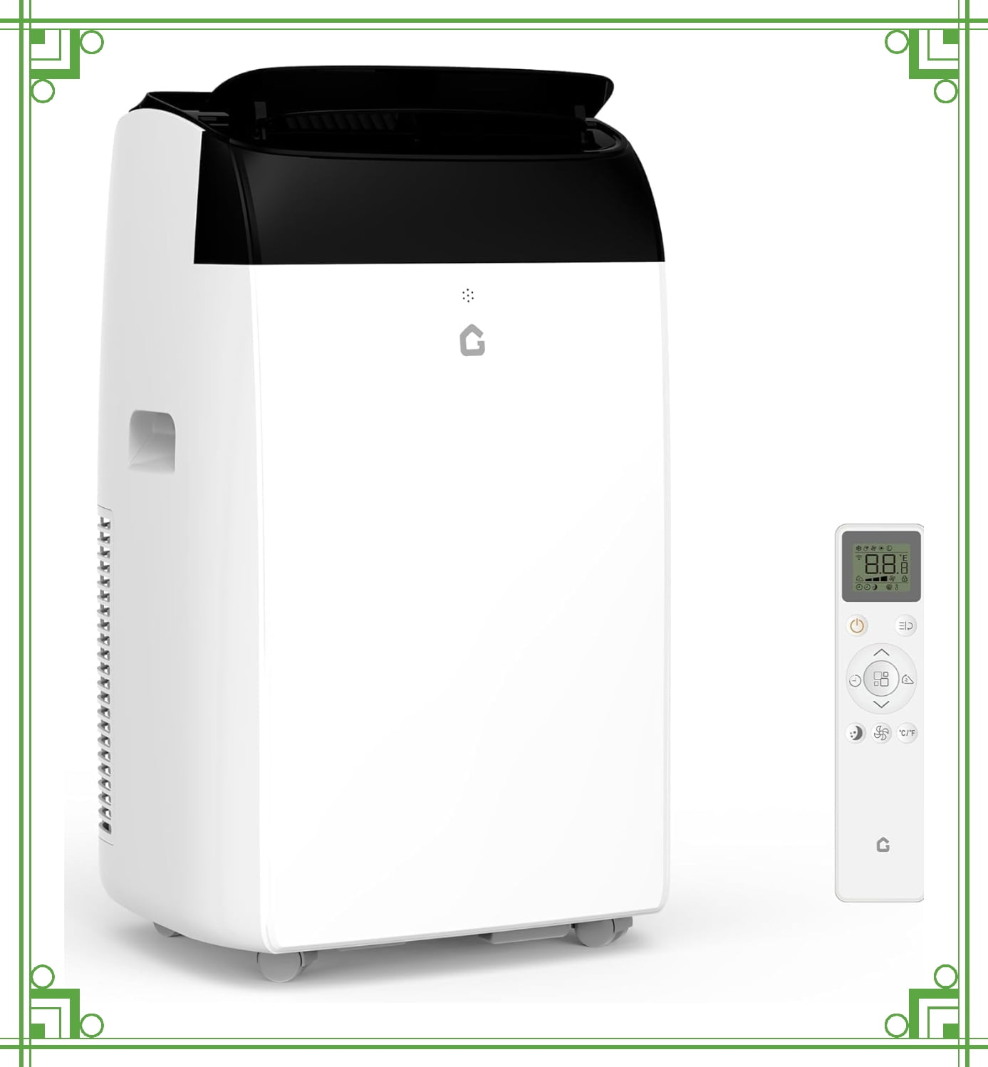 Jojoka Portable Air Conditioner 14,000 BTU 3-in-1 Cooling Unit with Dehumidifier and Fan (White, 750 Sq.Ft) q3evd