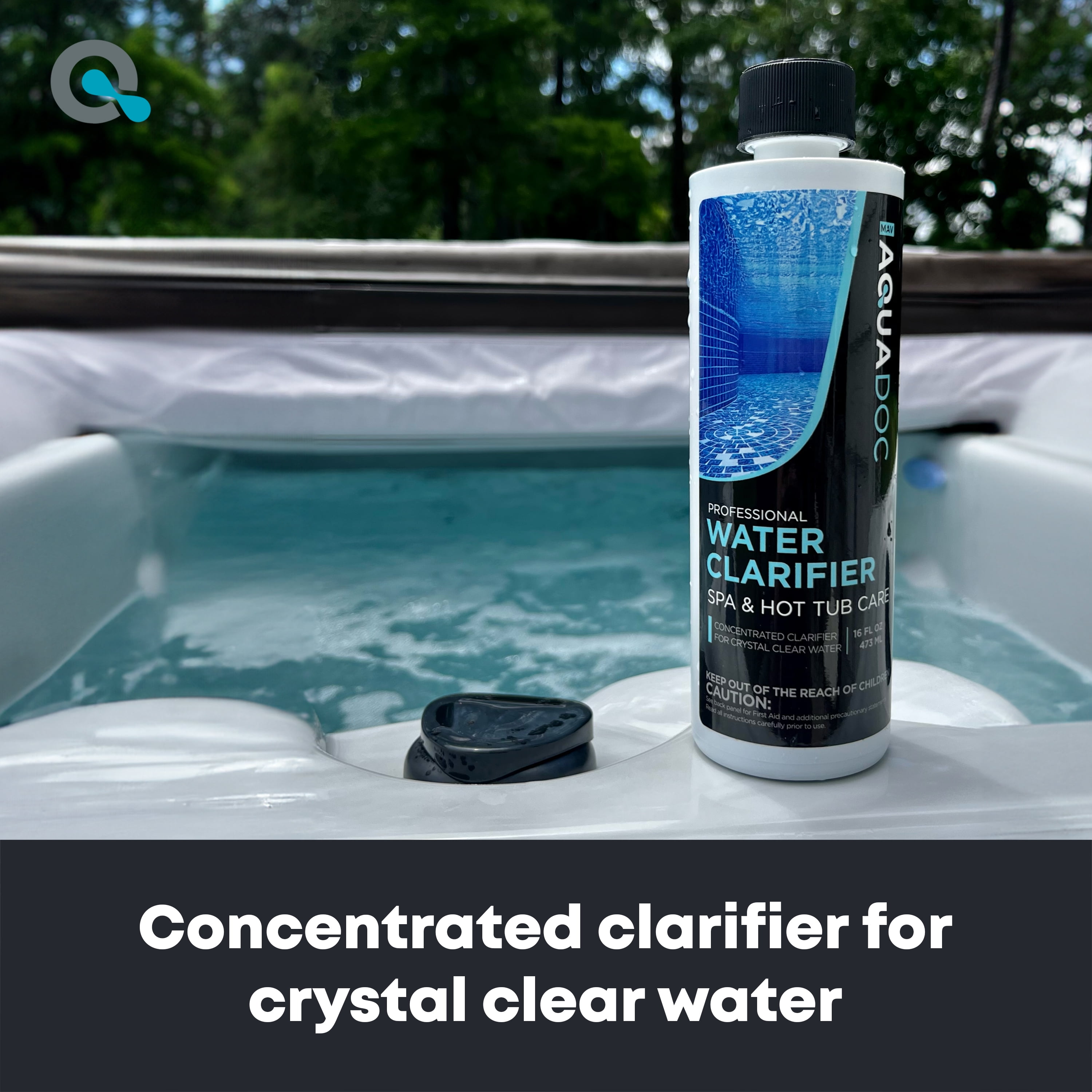 AquaDoc Spa and Hot Tub Water Clarifier for Cloudy Water Treatment (Clear, 16 oz) yjf8t