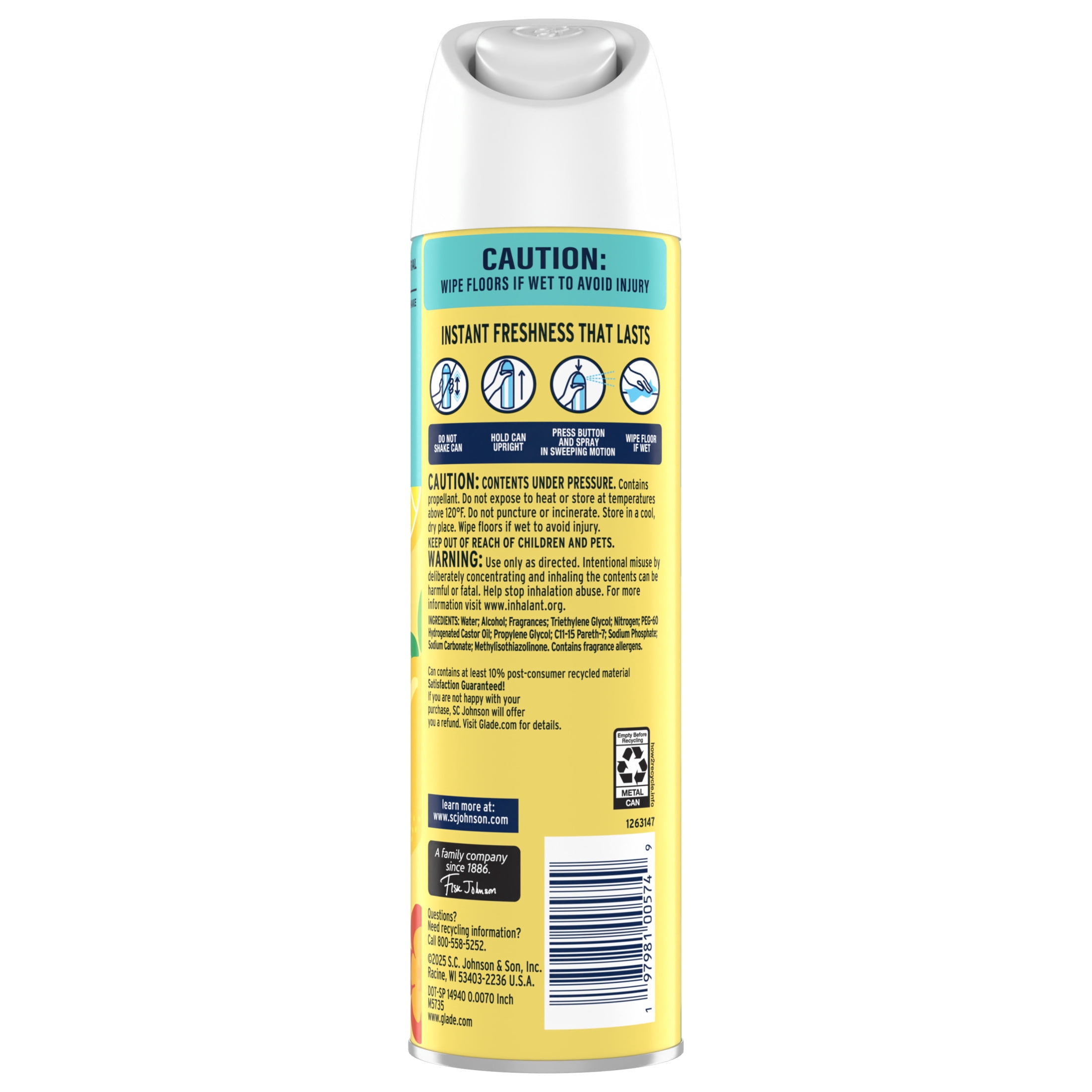Glade Odor Fighting Soft Mist Air Freshener Room Spray, Lemon Zest & Poppy (7.3 oz) jiulz