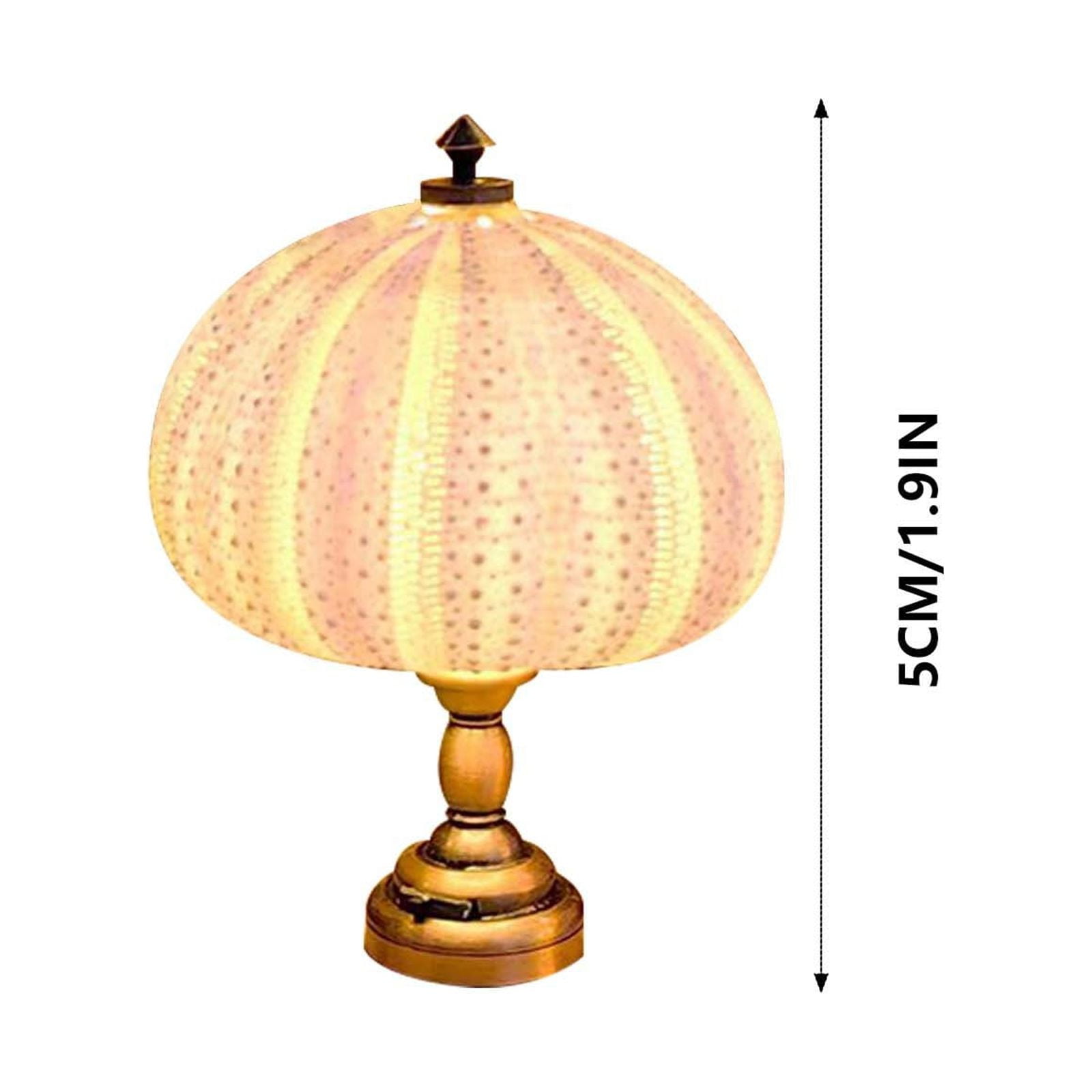 Natural Sea Urchin Miniature Night Light (Warm Yellow, 3 in) vuo75