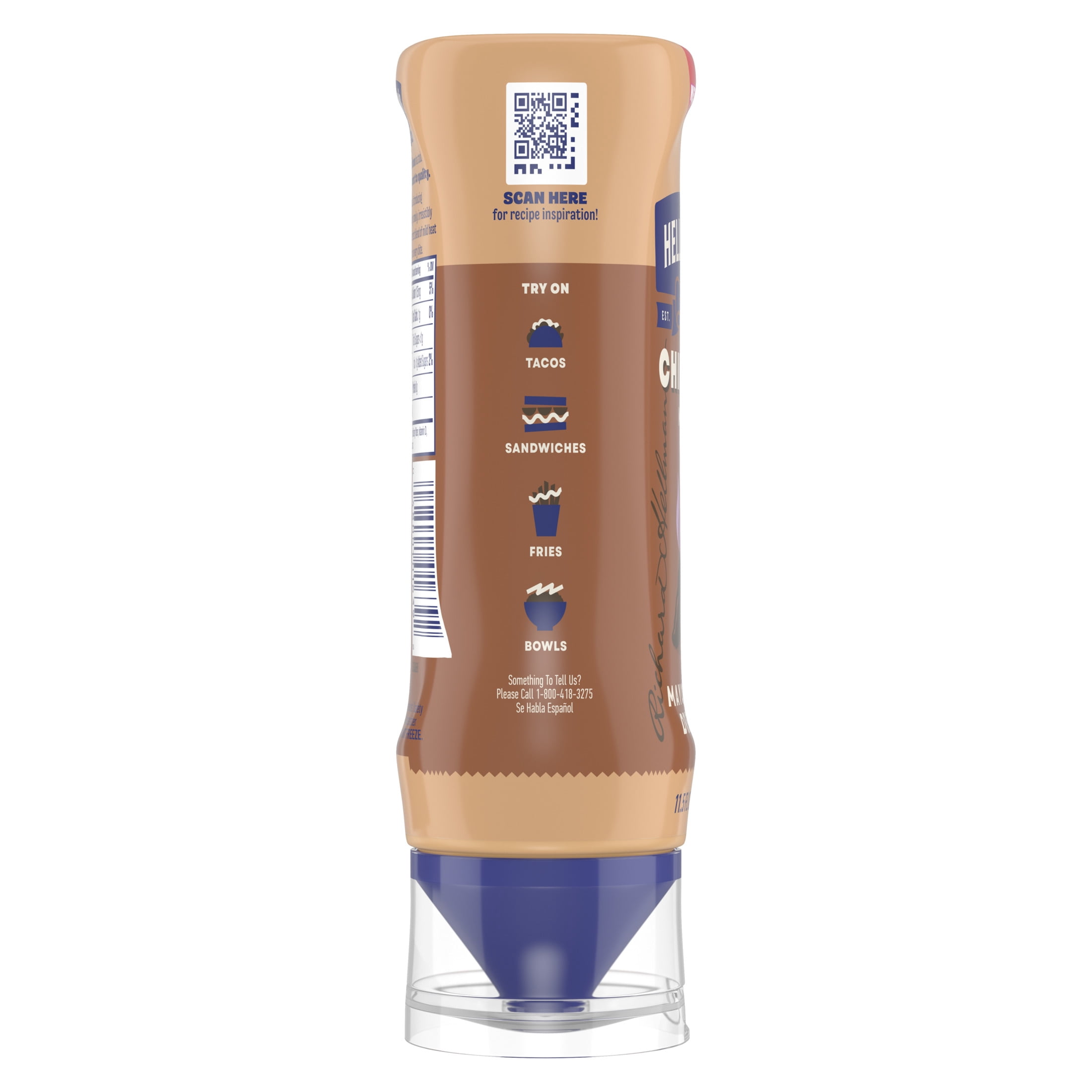 Hellmann's Mild Chipotle Mayonnaise Dressing, Smoky Flavor Sauce (11.5 fl oz) 2f9wr