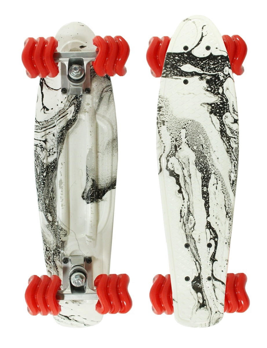 Shark Wheel Black Tide Skateboard (Black, 22 in) f6j0h