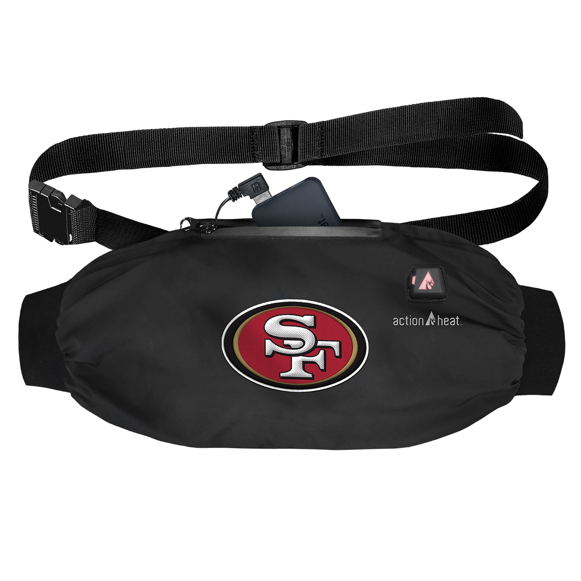 ActionHeat San Francisco 49ers 5V Battery Heated Hand Muff (Black, One Size) w0we0