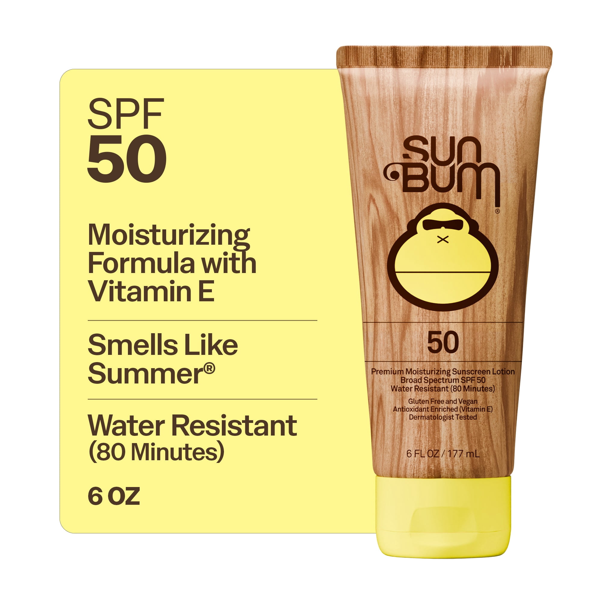 Sun Bum Original Moisturizing Sunscreen Lotion, Broad Spectrum SPF 50 (6 oz) fk1ew