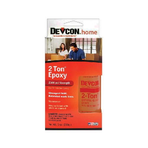 Permatex Devcon 2 Ton Crystal Clear Epoxy Adhesive (Clear, 4.5 oz) ghudp