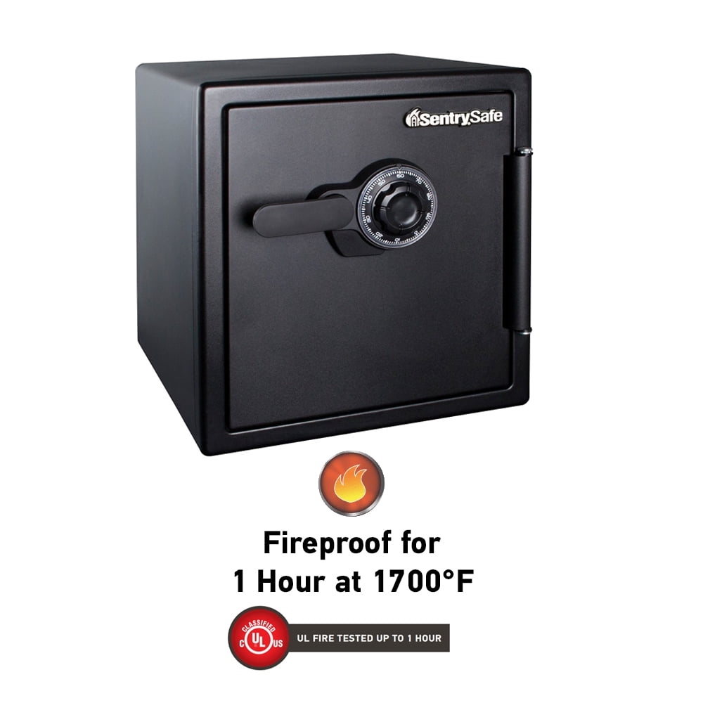 SentrySafe SFW123CU Fireproof and Waterproof Security Safe with Combination Lock (Black, 1.2 cu ft) h8bz1