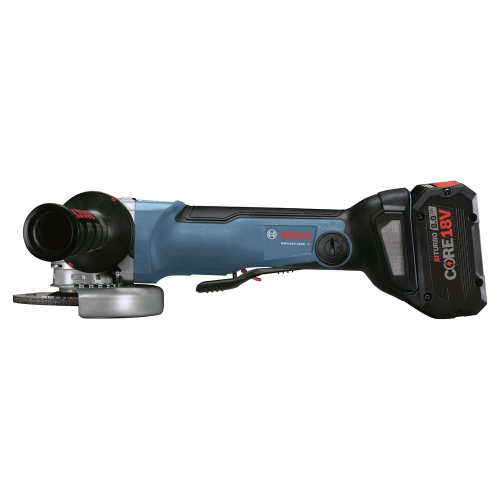 Bosch 18V X-LOCK Brushless Cordless Angle Grinder Kit with 8 Ah Battery (Refurbished, 5 in) vfqju