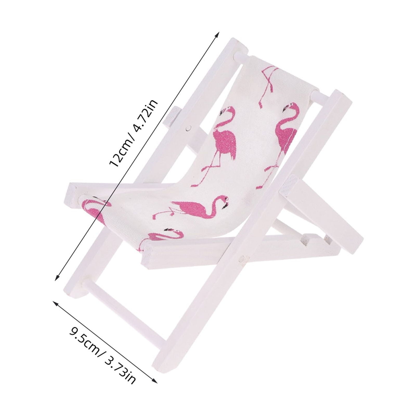 Masteelf Mini Wood Beach Chair Phone Holder Set for Kids Party Decor (White, 2 Pcs) ry6g2