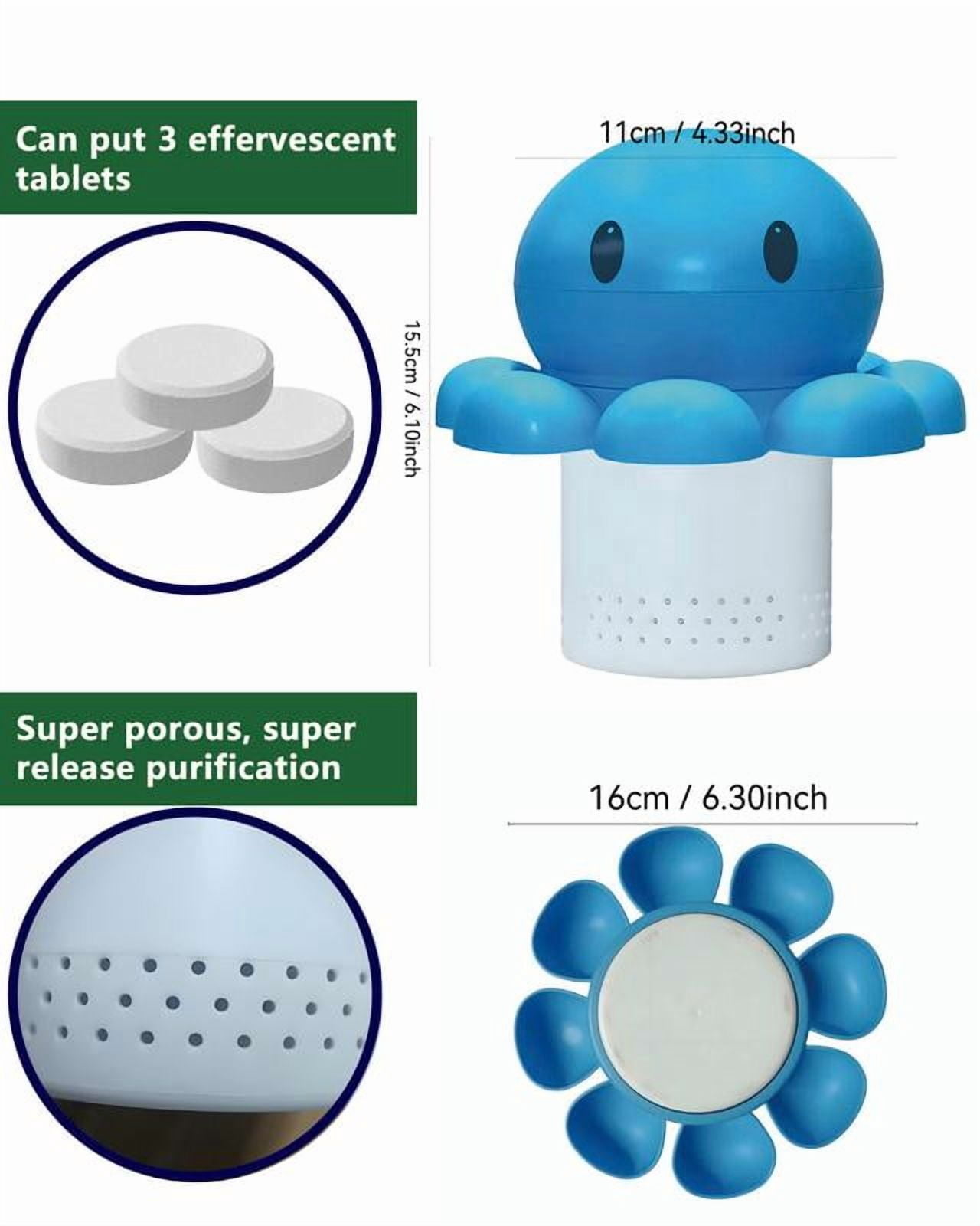 Ninglu-Choice Chlorine Tablet Dispenser, Floating Pool Chemical Feeder for Spa and Hot Tub (Holds 4 Tablets, 3 in) 17s0m
