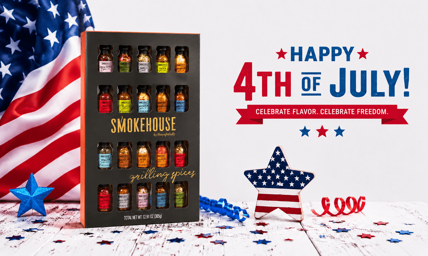 Thoughtfully Smokehouse Ultimate Grilling Spices and Seasonings Set (20 Count) t4l32