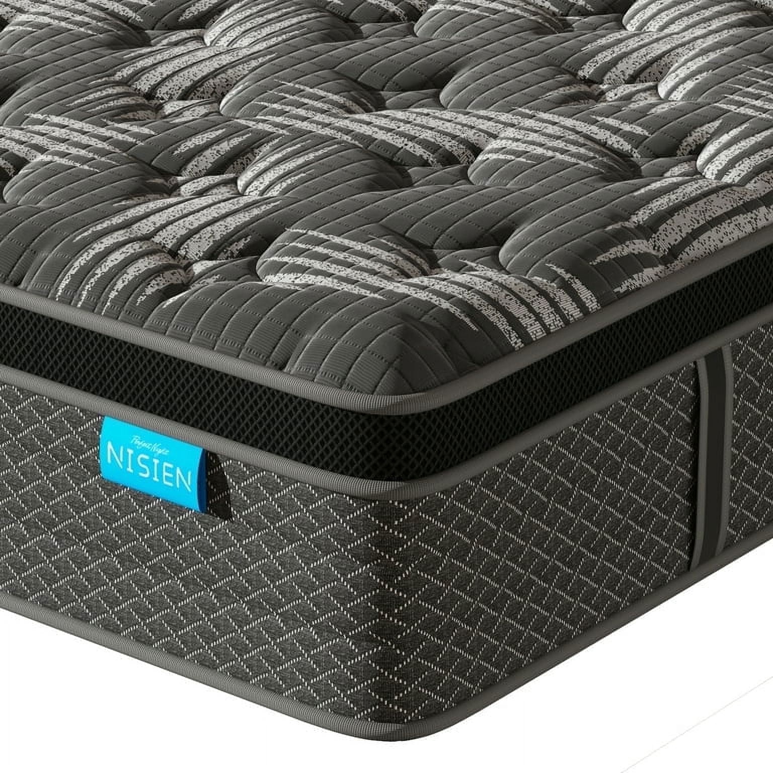 Nisien Queen Hybrid Mattress, Gel Memory Foam and Pocket Spring Innerspring Mattress for Pressure Relief (Medium Firm, 60 in x 80 in x 12 in) 9ch0p