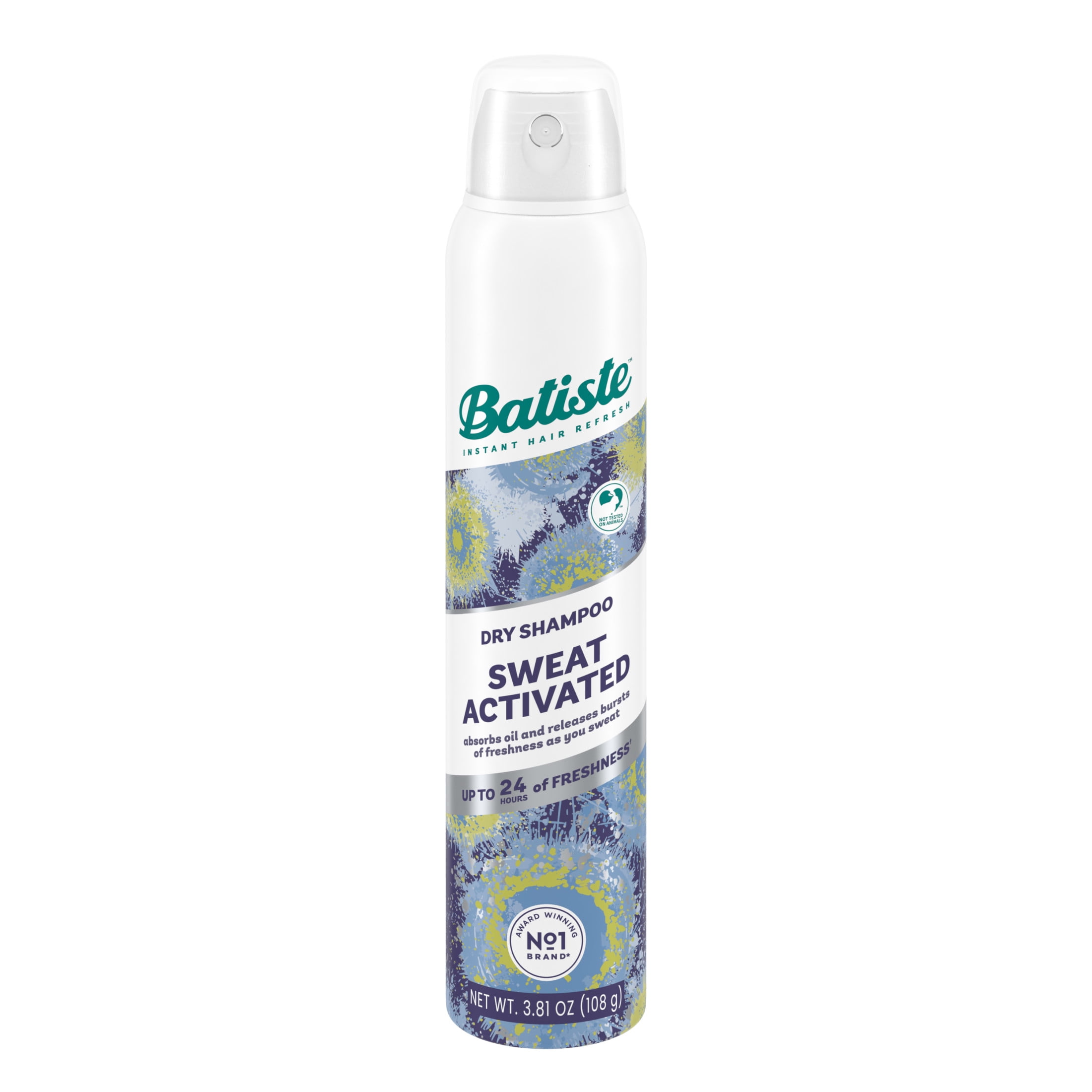Batiste Sweat Activated Dry Shampoo, Oil Absorbing Hair Refreshing Spray (3.81 oz) 3ufbt