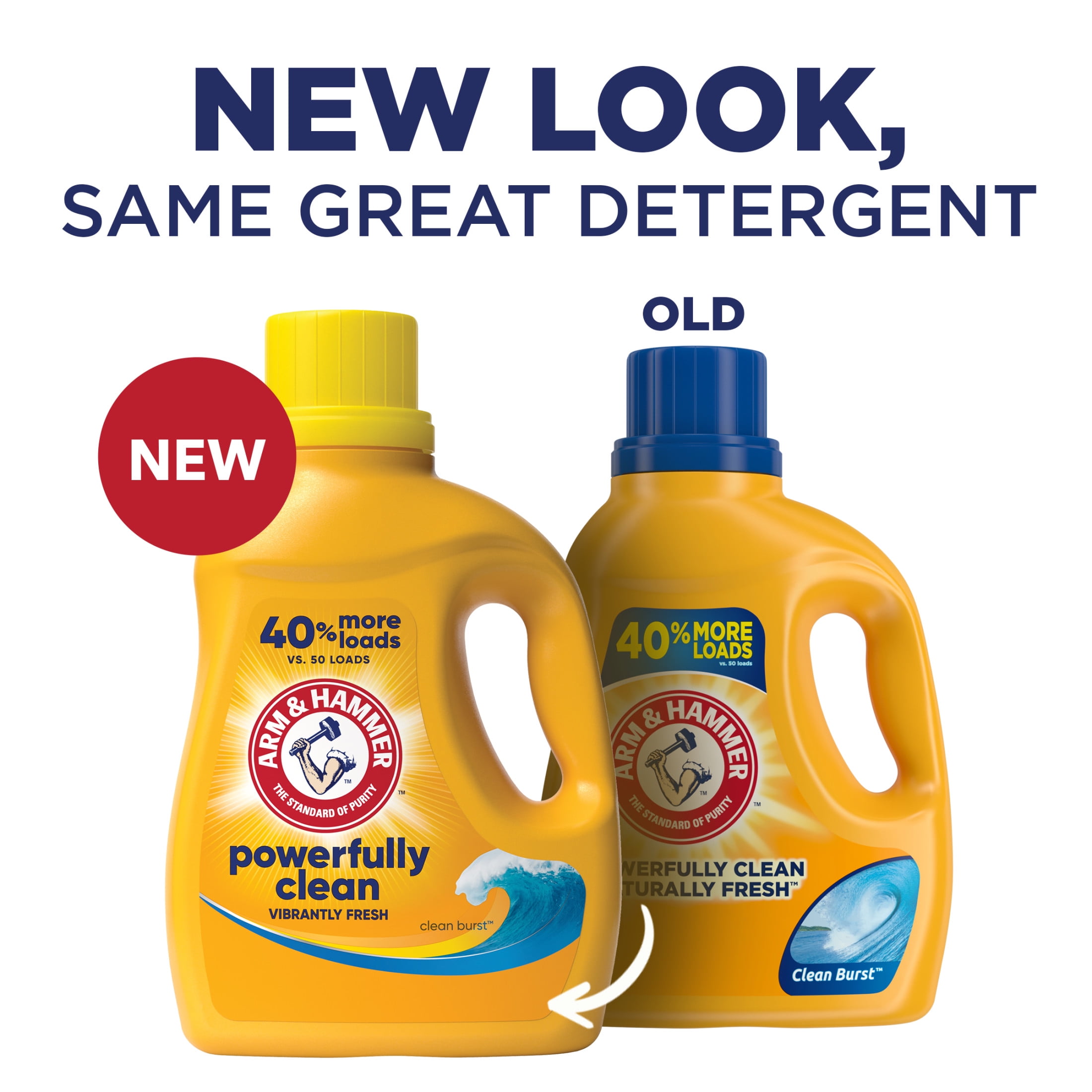 ARM & HAMMER Liquid Laundry Detergent, Clean Burst Fresh Scent, Deep Cleaning Formula (33 fl oz) jo1c9