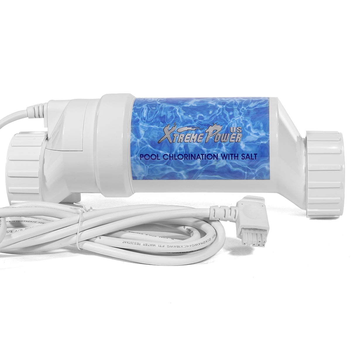 XtremepowerUS Universal Salt Cell Replacement for In-Ground Swimming Pools (15,000 Gallons, White, 15 ft Cable) o0ehn