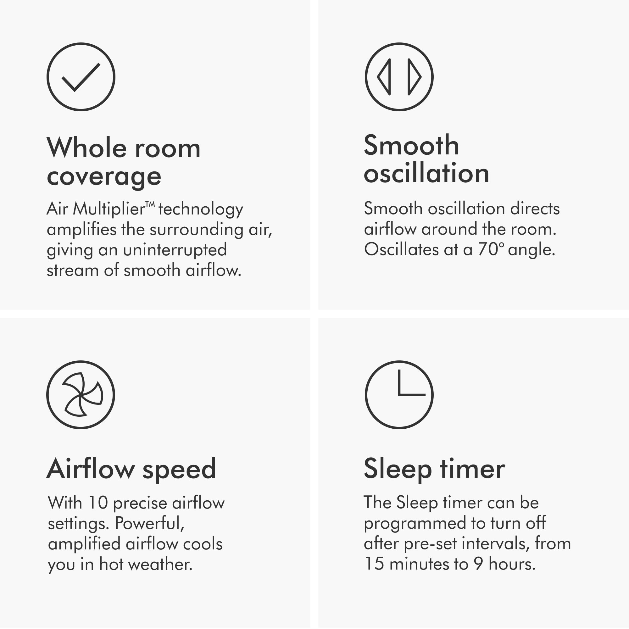 Dyson Cool Tower Fan AM07 Air Multiplier Technology (Satin Black/Nickel, 39 in) ve9sv
