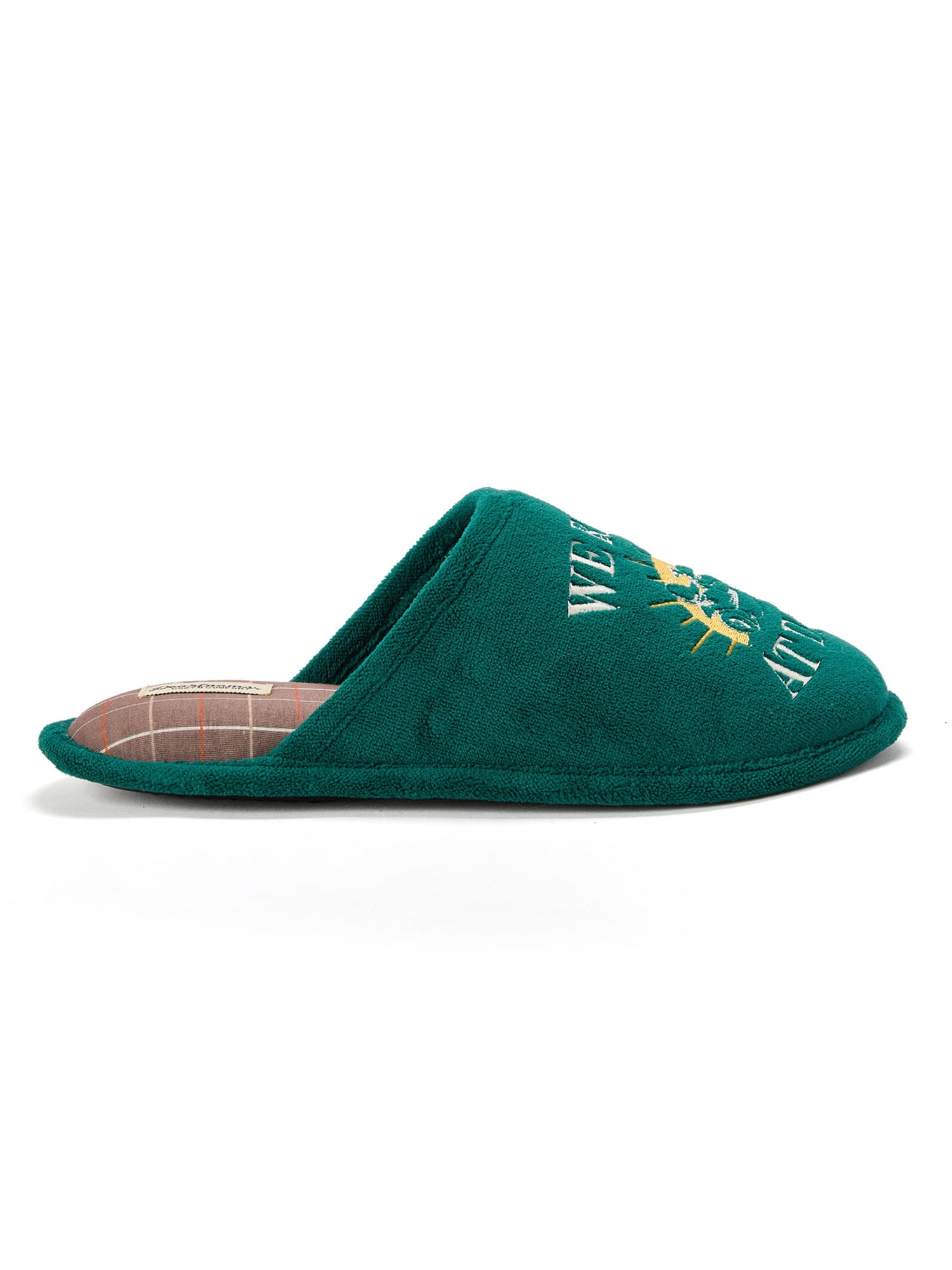Dearfoams Cozy Comfort Scuff Slippers (Green, Men's Size 10) 9uj5z
