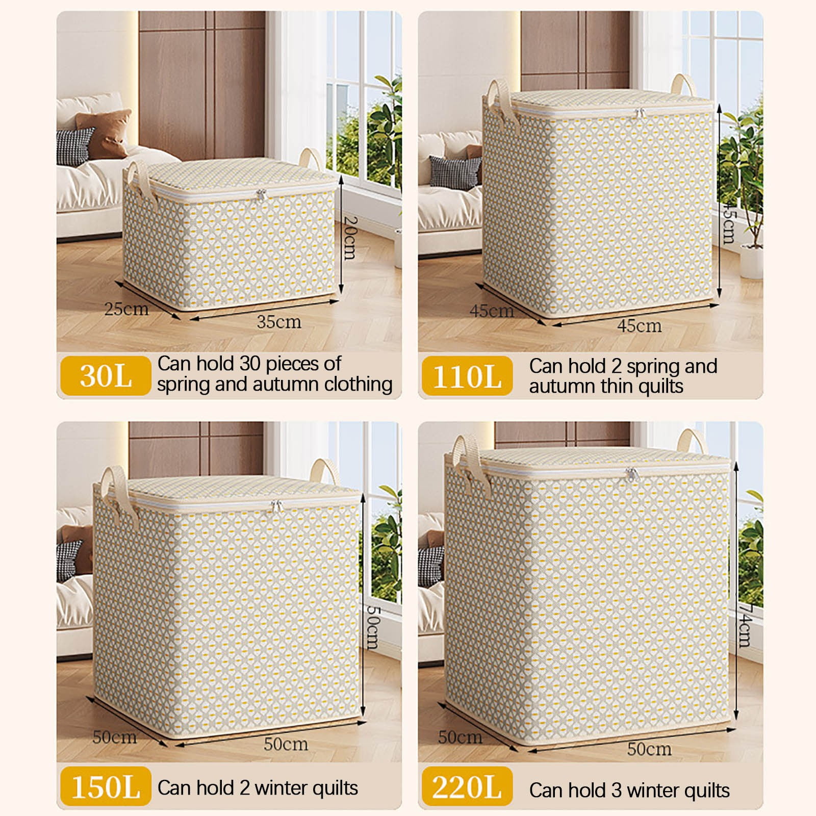 DcGZvy Fabric Storage Bin with Lid, Durable Clothing Organizer for Closet and Home Organization (13.8 in x 9.8 in x 7.9 in) w7w4f