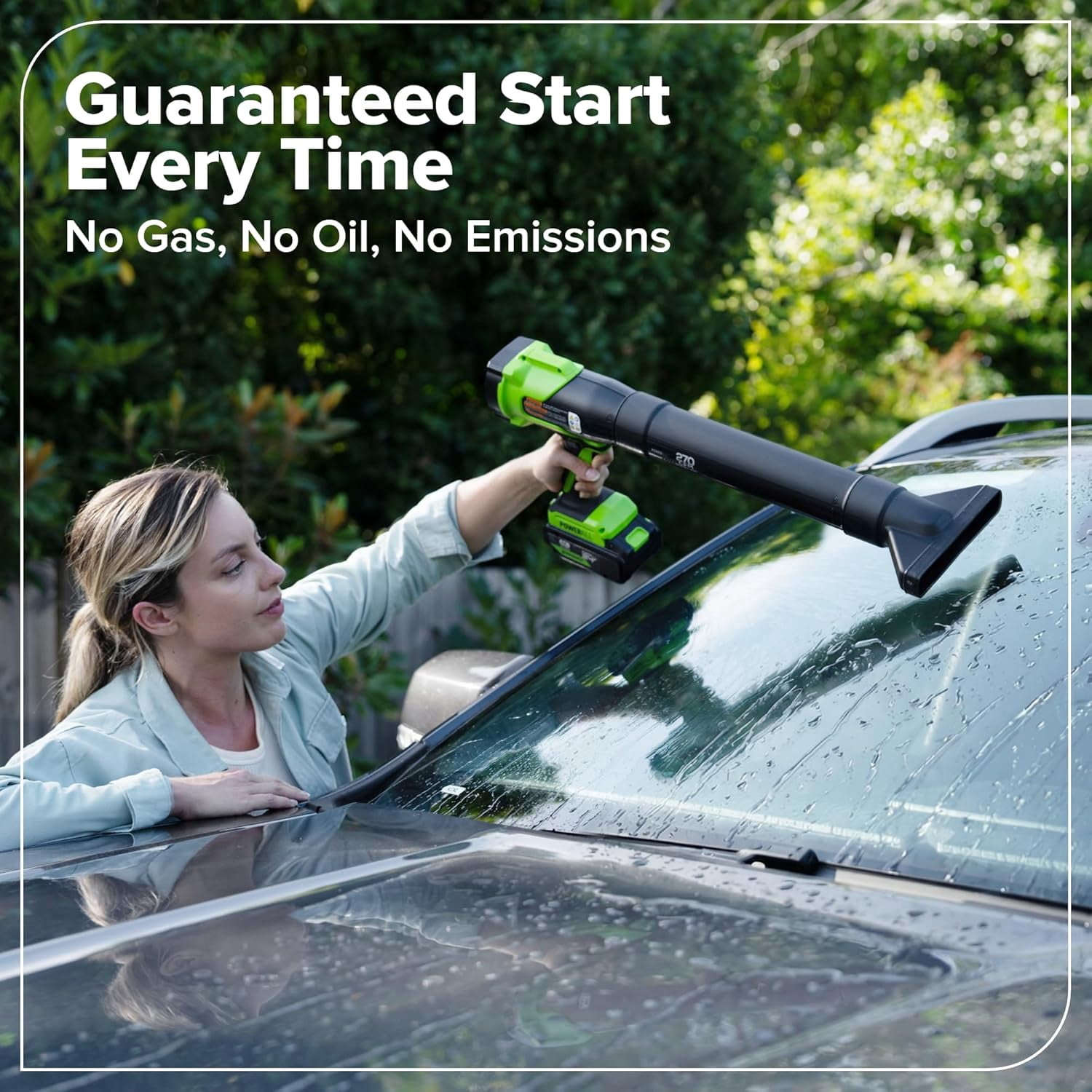 Greenworks 24V Brushless Compact Leaf Blower, High-Performance Yard Cleanup Tool (Green, 3.0Ah Battery and GaN Charger Included) oviqn
