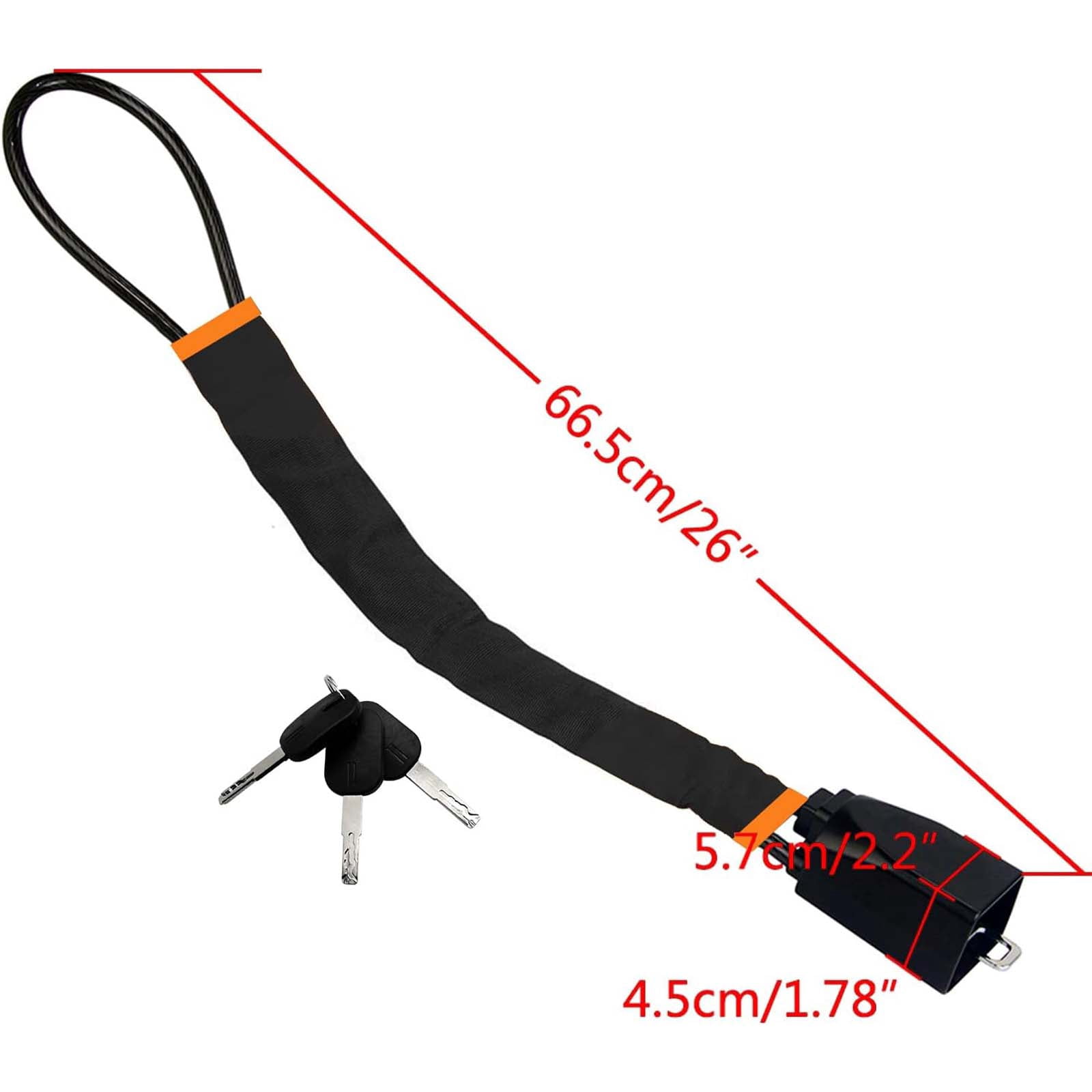 HYEASTR Car Steering Wheel Lock and Seat Belt Anti-Theft Security Device (17 in) p9hzq