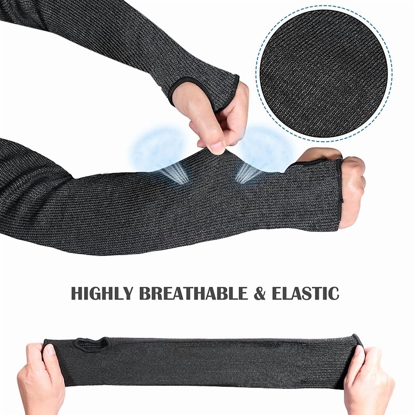Purely Elizabeth Cut Resistant Arm Sleeves for Gardening and Industrial Work (Grey, 1 Pair) jsrn2
