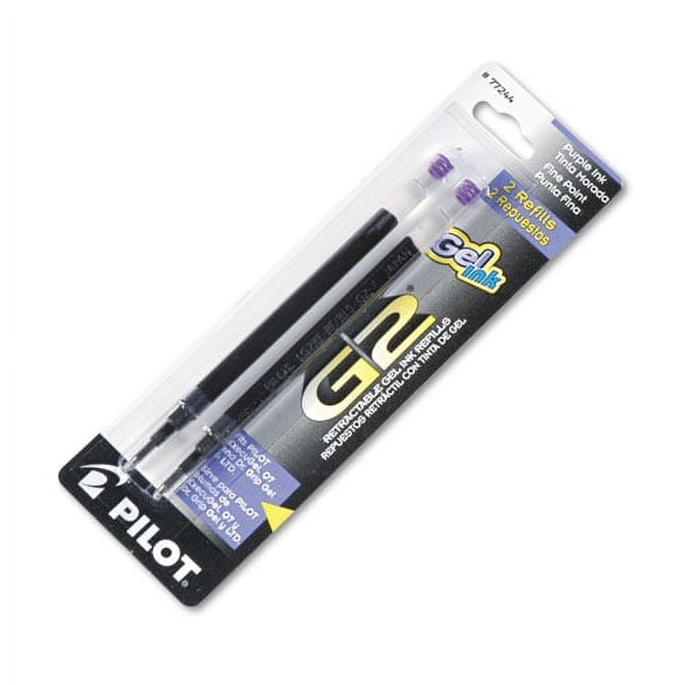 Pilot G2 Gel Pen Refills, Fine Tip, Smooth Writing Ink (Purple, 10-Pack) 3a51a