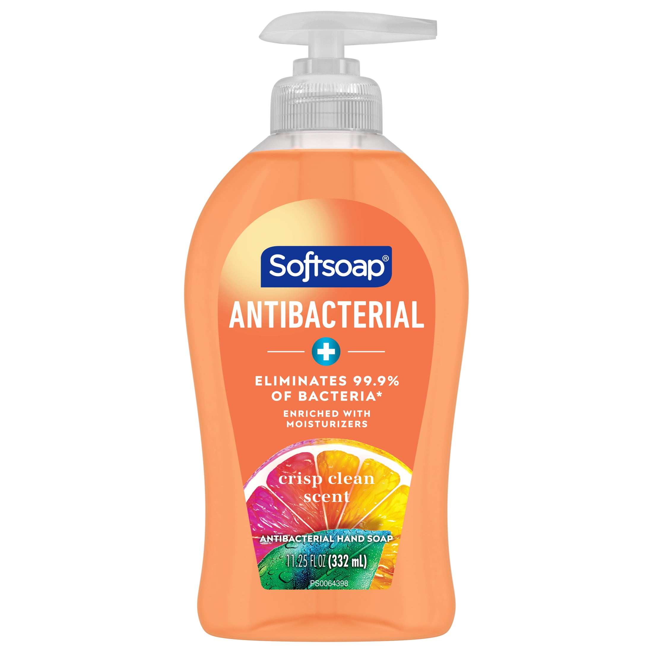Softsoap Antibacterial Liquid Hand Soap, Crisp Clean, Moisturizing Formula (Clear, 11.25 fl oz) lcpe2