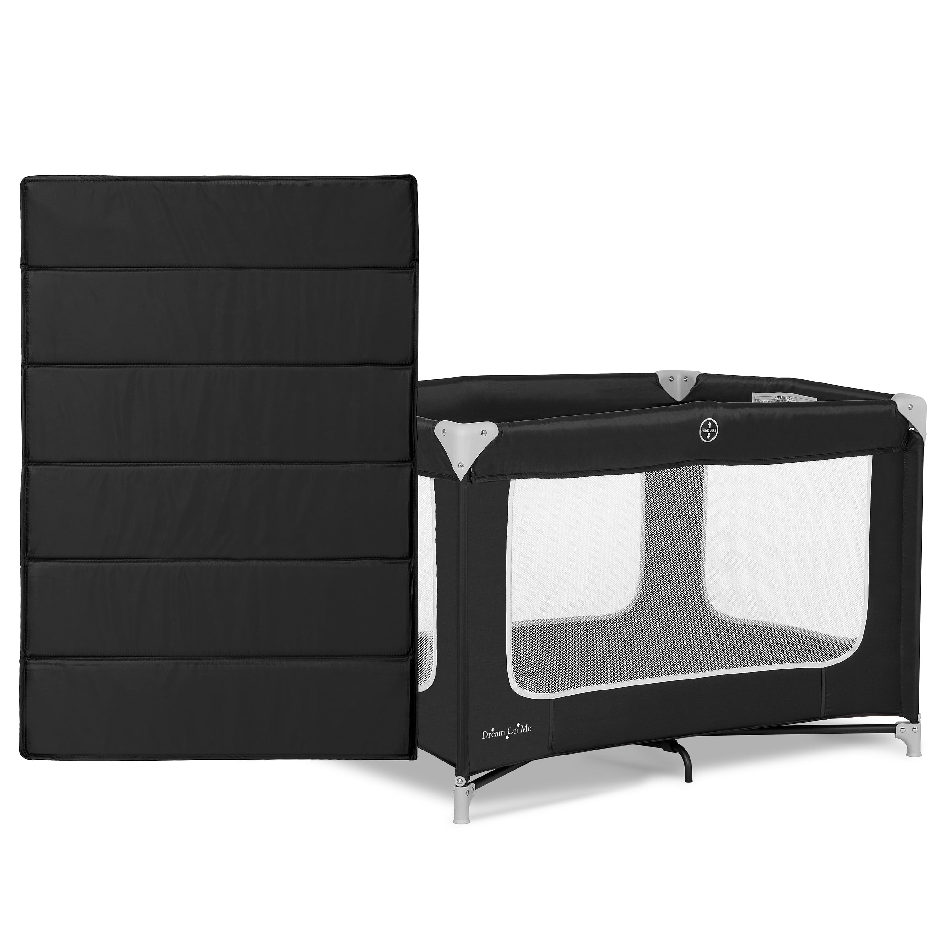 Dream On Me Zodiak Portable Playard with Carry Bag and Shoulder Strap (Black, 40 in x 27.5 in x 25.5 in) ru2lj