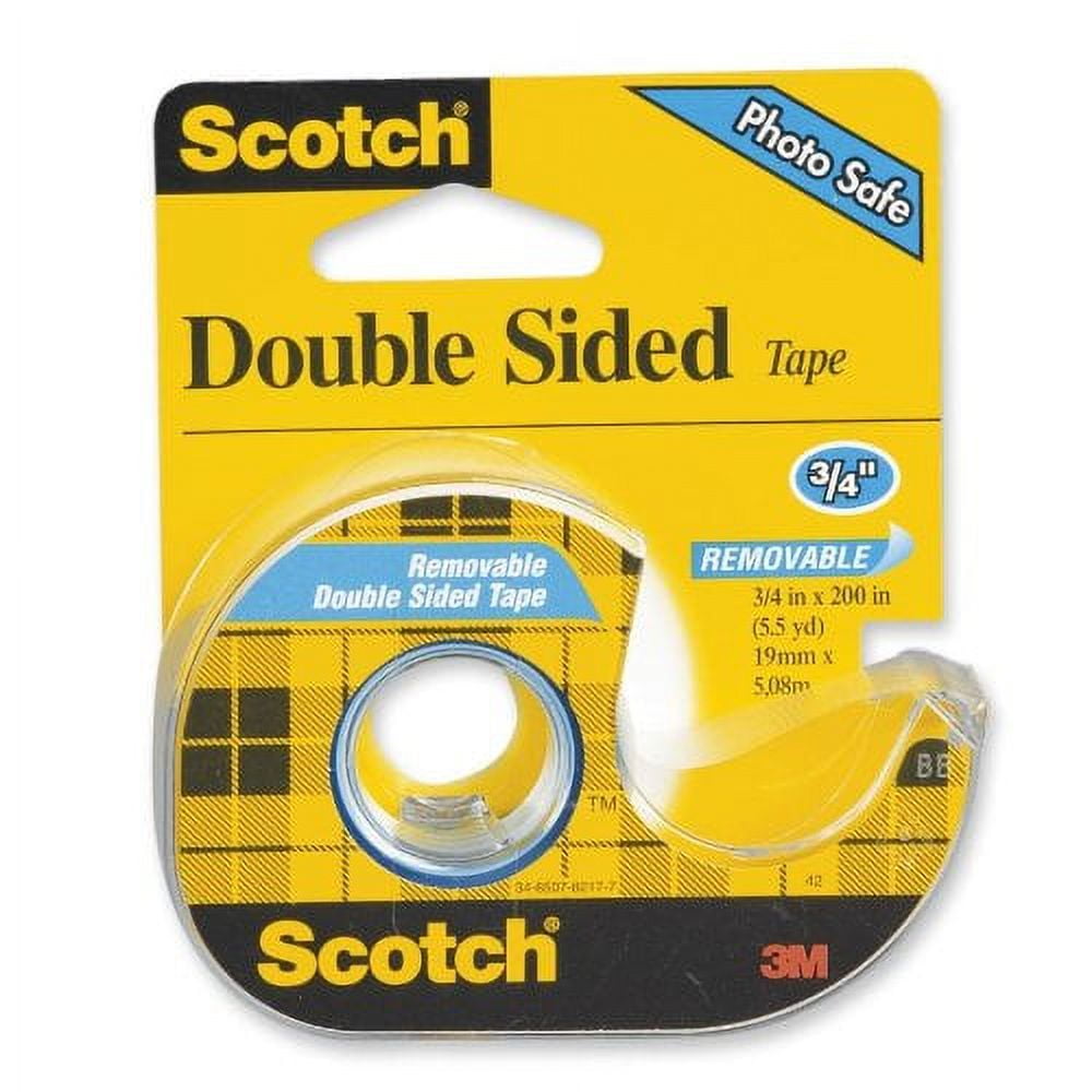 Scotch 238 Removable Double Sided Tape (Clear, 3 Pack) kfvff