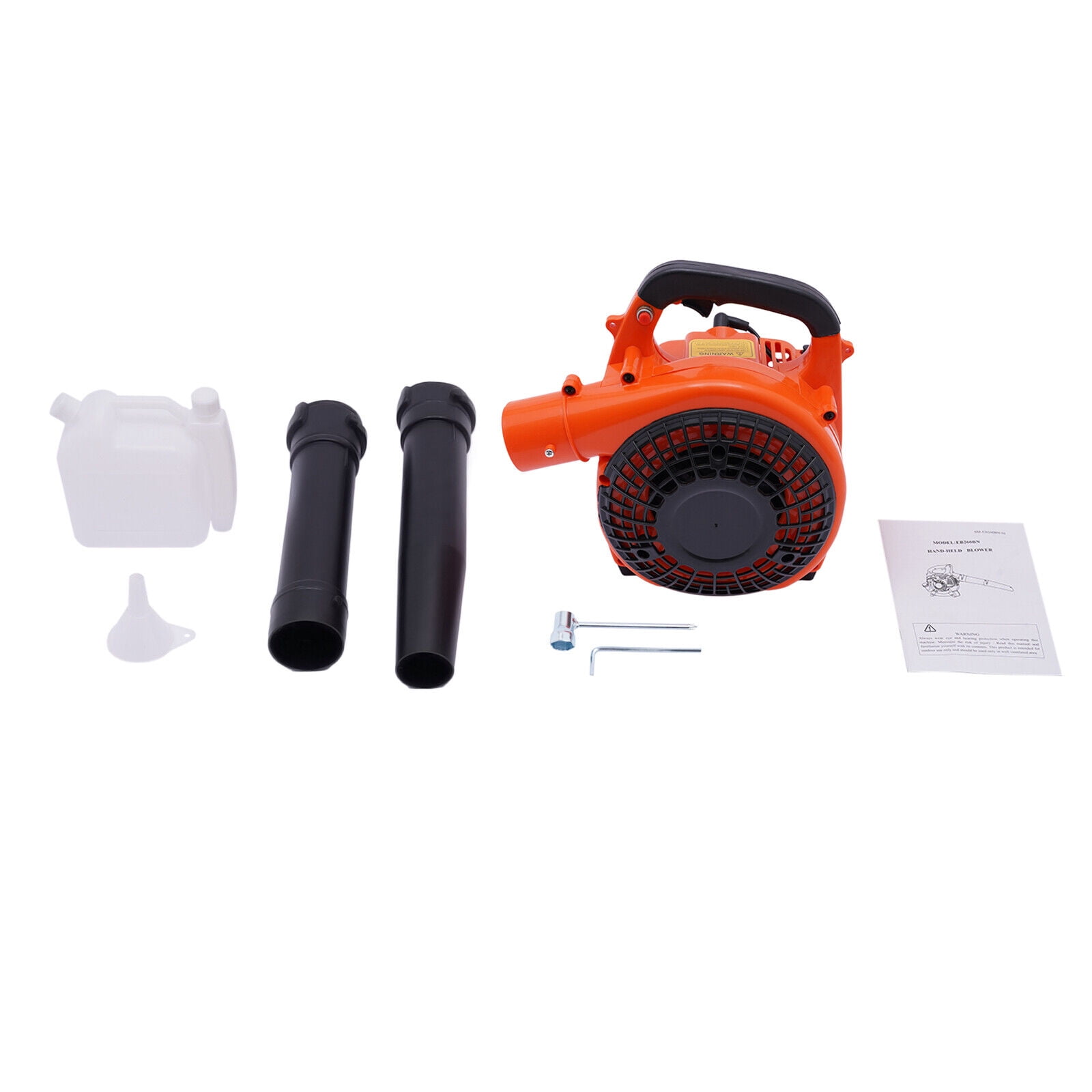 YIYIBYUS 25.4cc 2-Stroke Gas Powered Handheld Leaf Blower for Lawn and Yard Maintenance (Orange, 1 Unit) o7047