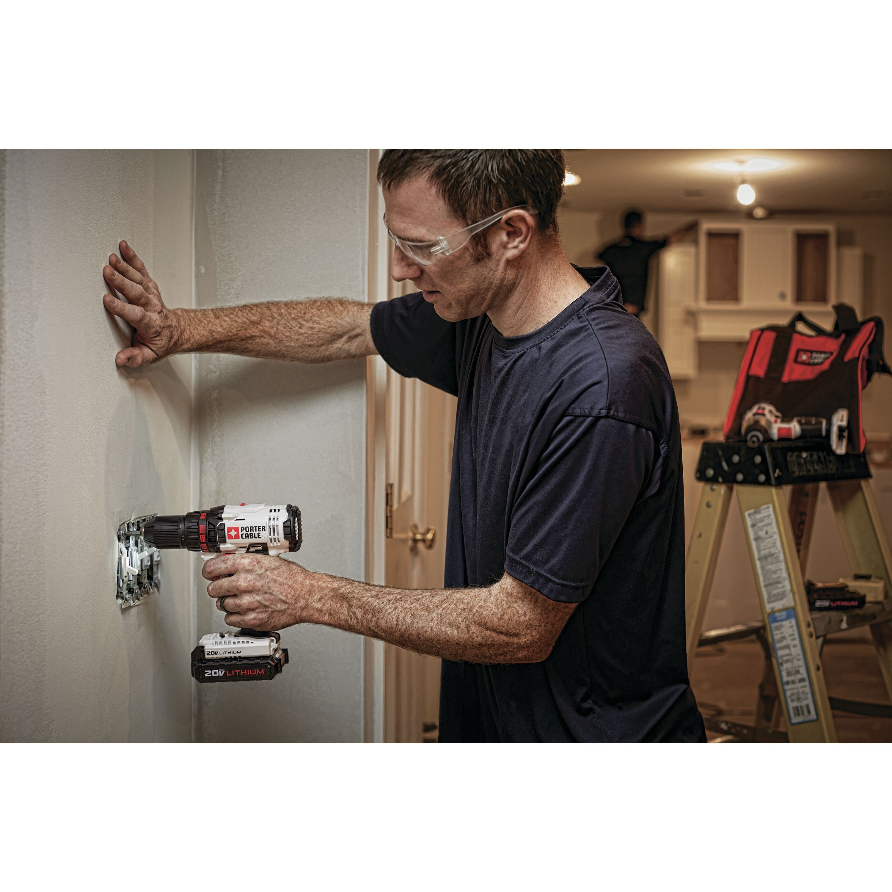 PORTER-CABLE 20V Max Lithium-Ion 4-Tool Cordless Power Tool Combo Kit (Red, 4-Piece Set) fq1zh