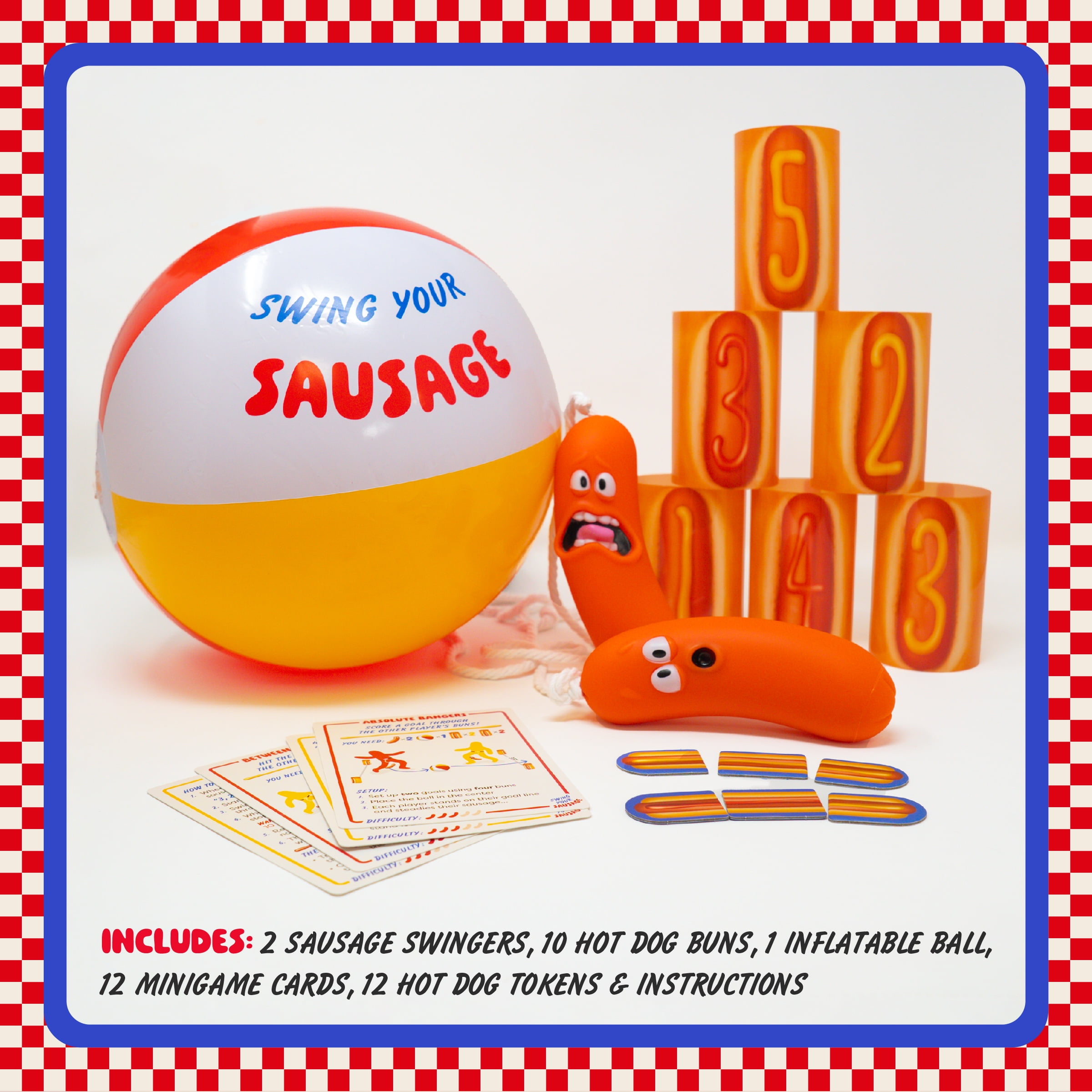Lucky Egg Swing Your Sausage Active Party Game (Family Group Activity, 1 Set) 61any - Image 2
