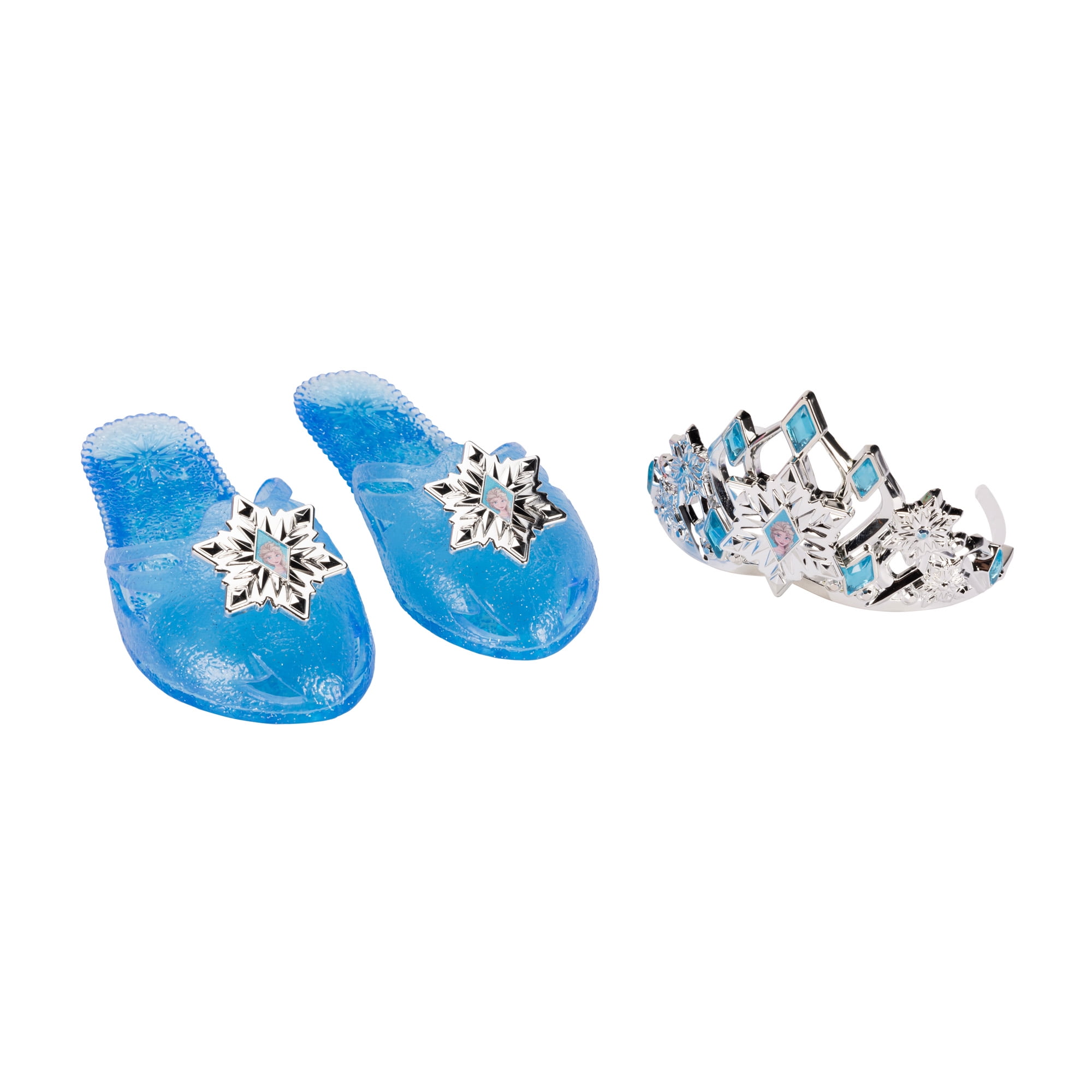 Disney Frozen Elsa Tiara and Shoe Accessory Dress-Up Set (Blue, US Shoe Size 9-13) gso7r