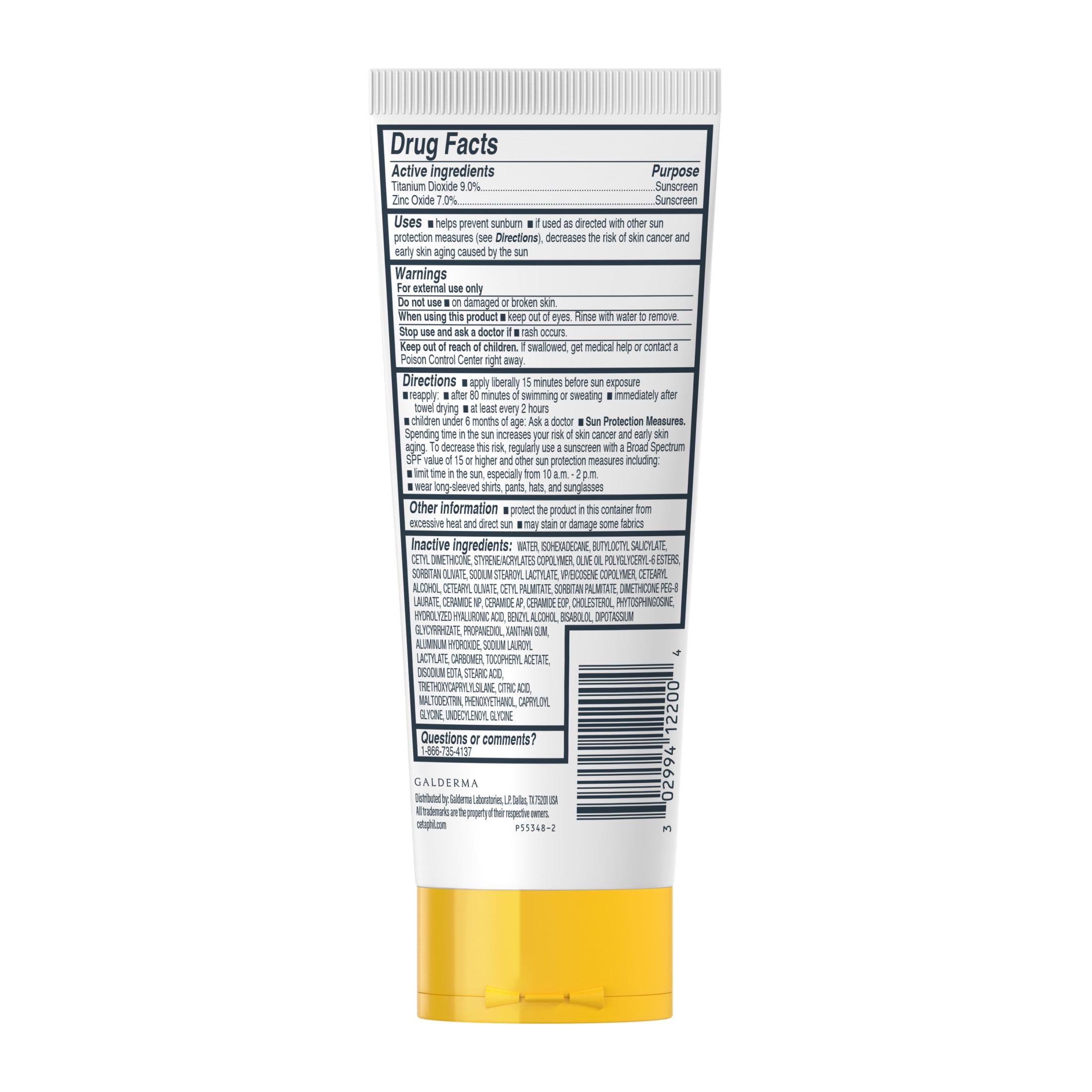 Cetaphil Sheer Mineral Sunscreen Lotion for Face and Body, SPF 50, Fragrance Free, Non-Greasy (3 fl oz) oslfv