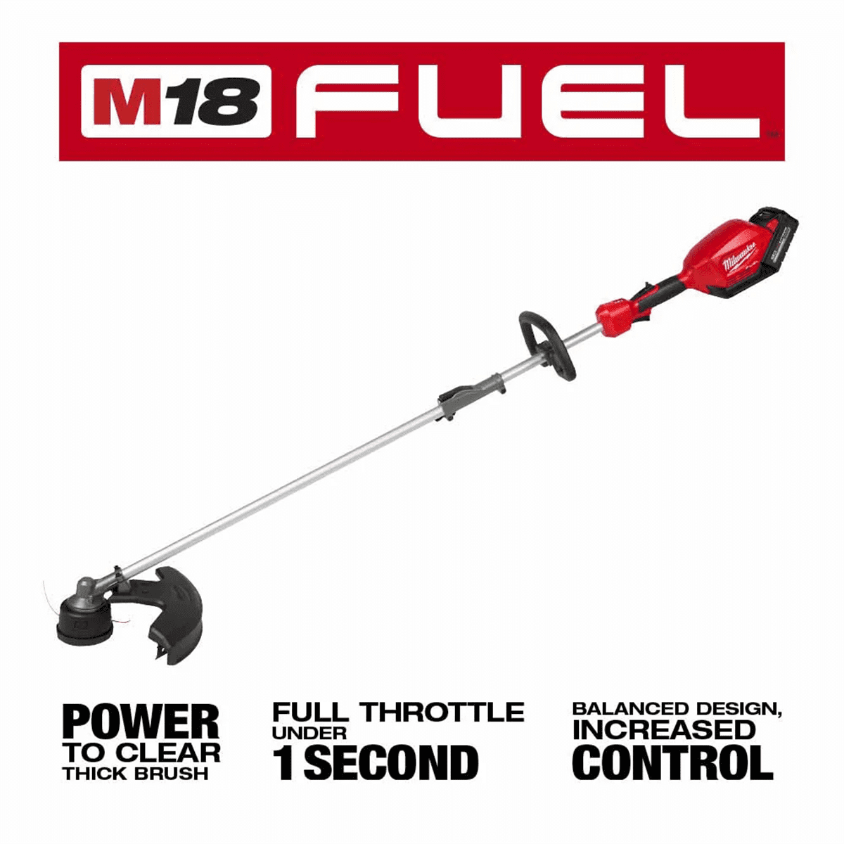 Milwaukee M18 FUEL String Trimmer Kit with QUIK-LOK Attachment Capability (Black, 1 Kit) r53na