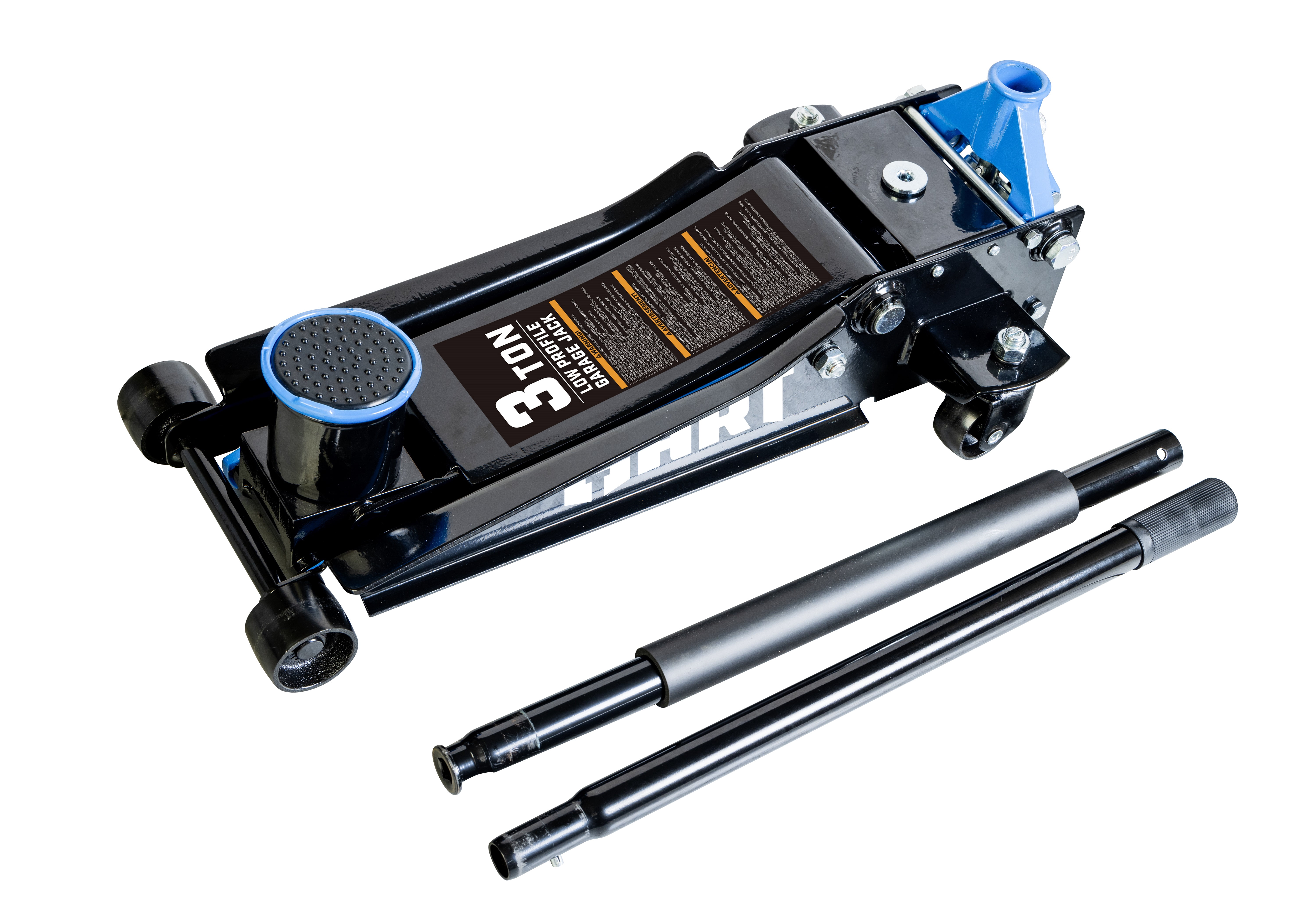 HART Super Duty Garage Jack with SUV Adaptor, 3 Ton Capacity (Black) 94vuy