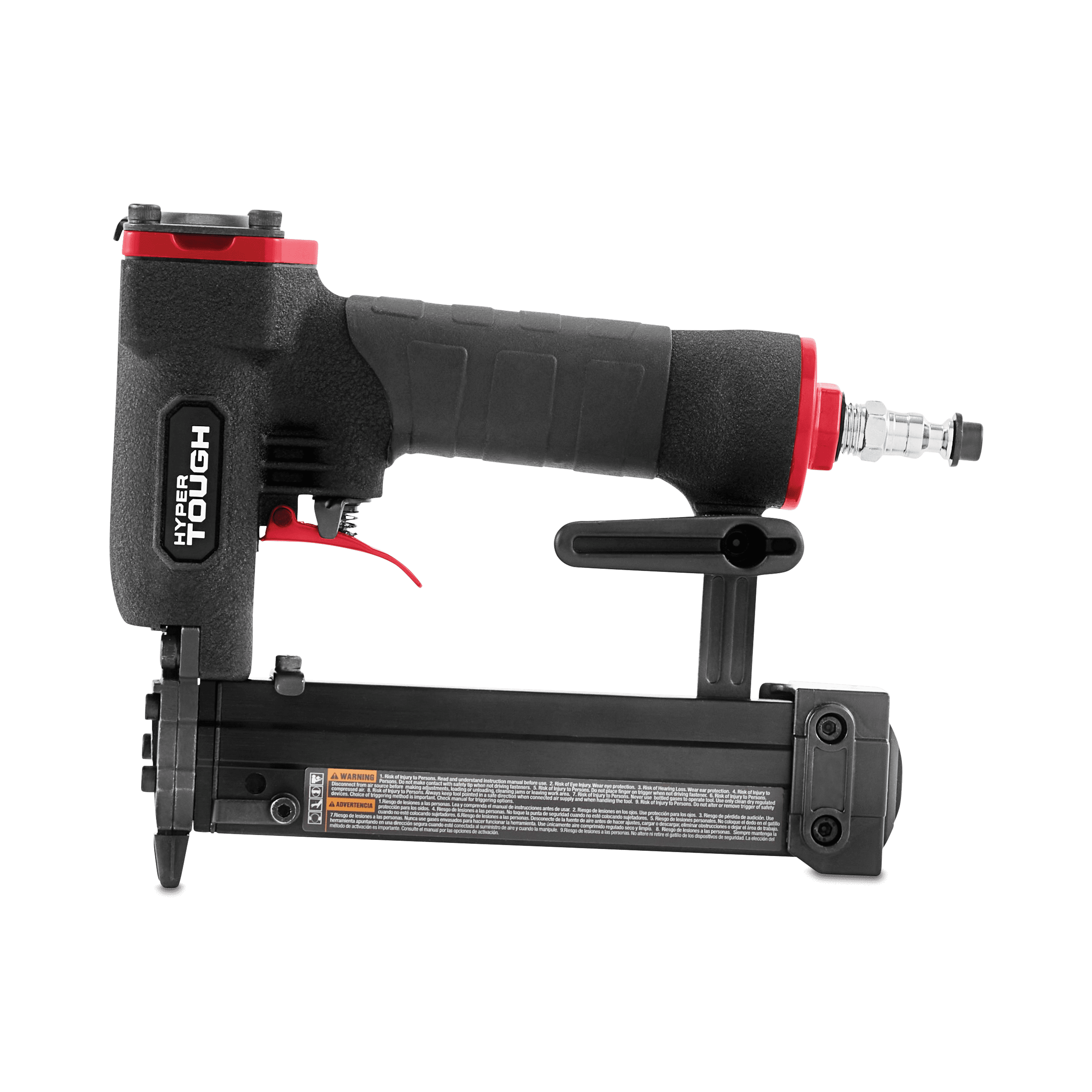 Hyper Tough 23-Gauge Pneumatic Pin Nailer, Professional Air Powered Trim Tool (Black, 1 Pack) cwzk0