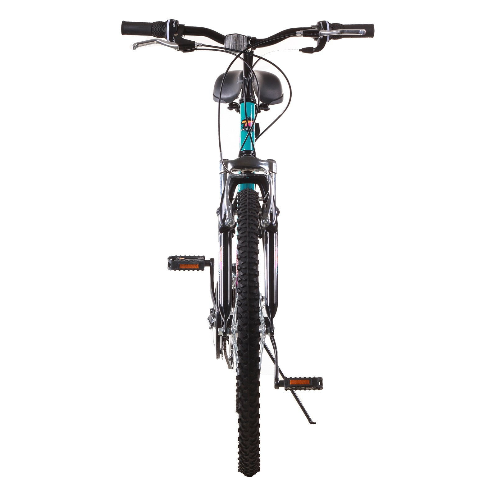 Bike USA 26 in Women's Mountain Bike, 21-Speed Trail Suspension Bicycle (Black, 26 in) 1gh2l