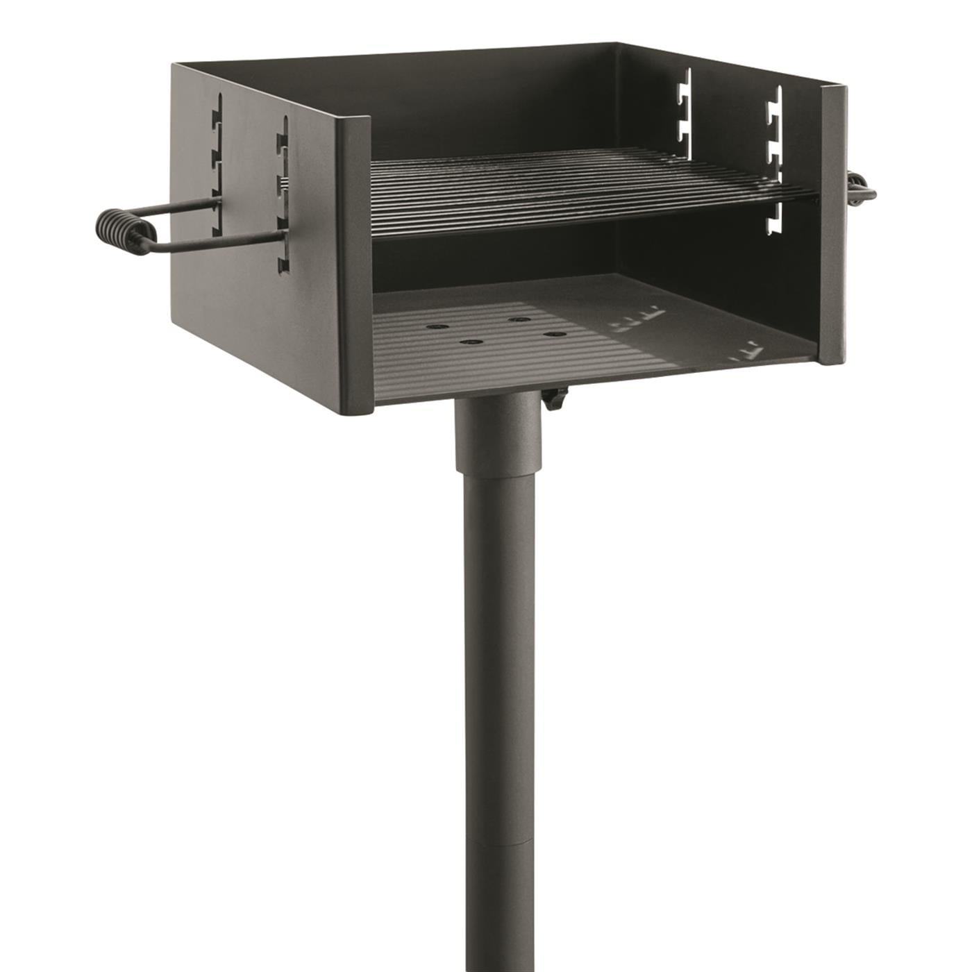 Guide Gear Heavy-Duty Park-Style Charcoal Grill (Black, 232.5 sq in) v1v7h
