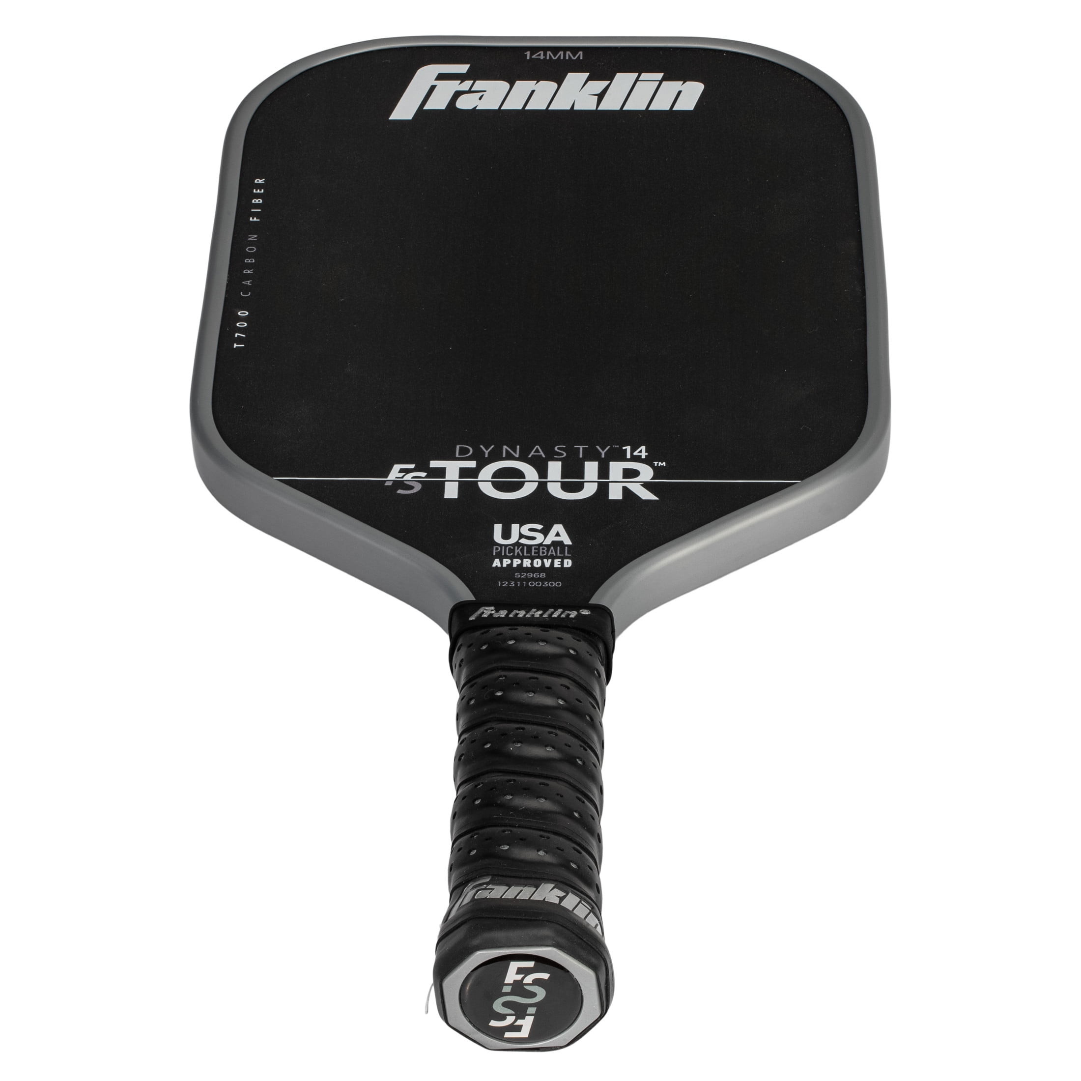 Franklin Sports FS Tour Series Pickleball Paddle - Carbon Fiber Surface - Pro Player Performance (Gray, 8.2 oz) v16dq