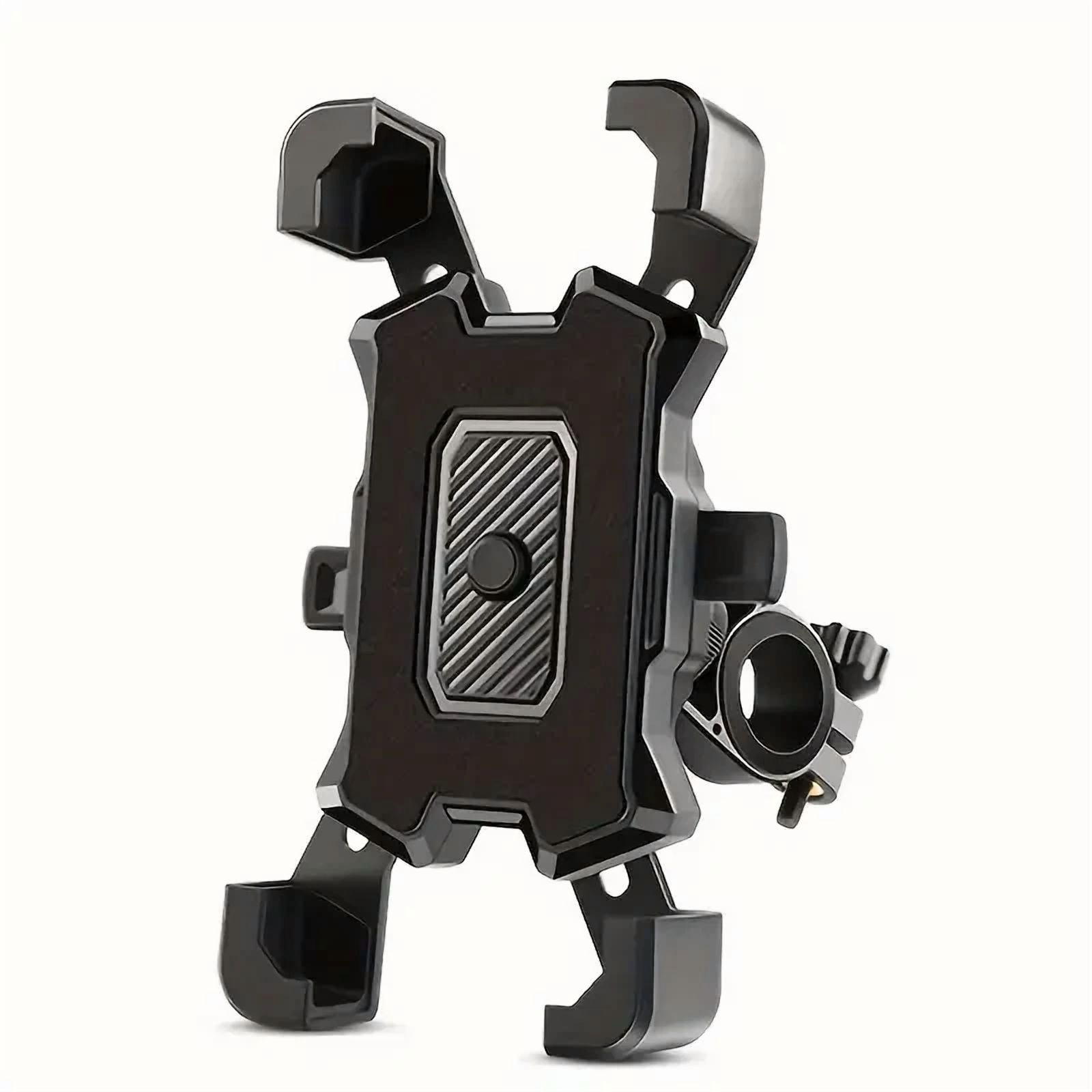 Rhea Motorcycle Phone Mount Auto Lock Anti-Shake Bike Phone Holder (Black, Universal) yu8jc