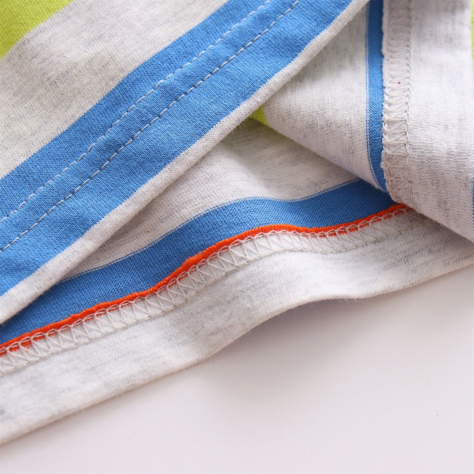 Adeawade Toddler Boys Striped Short Sleeve T-Shirt Crew Neck Casual Summer Top (Multicolor, 3-4 Years) 0pdub