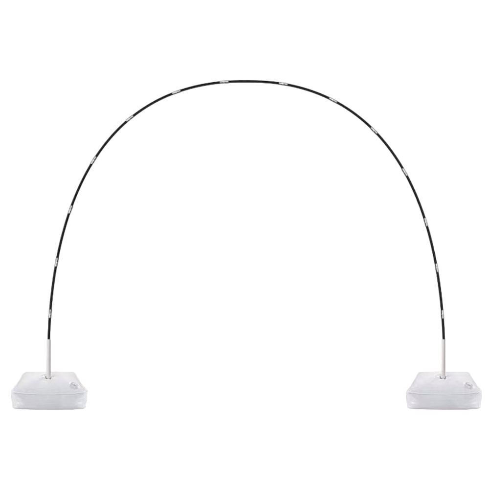 MLINS Adjustable Balloon Arch Stand Kit with Water Fillable Base for Party Decorations (White, 1 Set) s6t5t