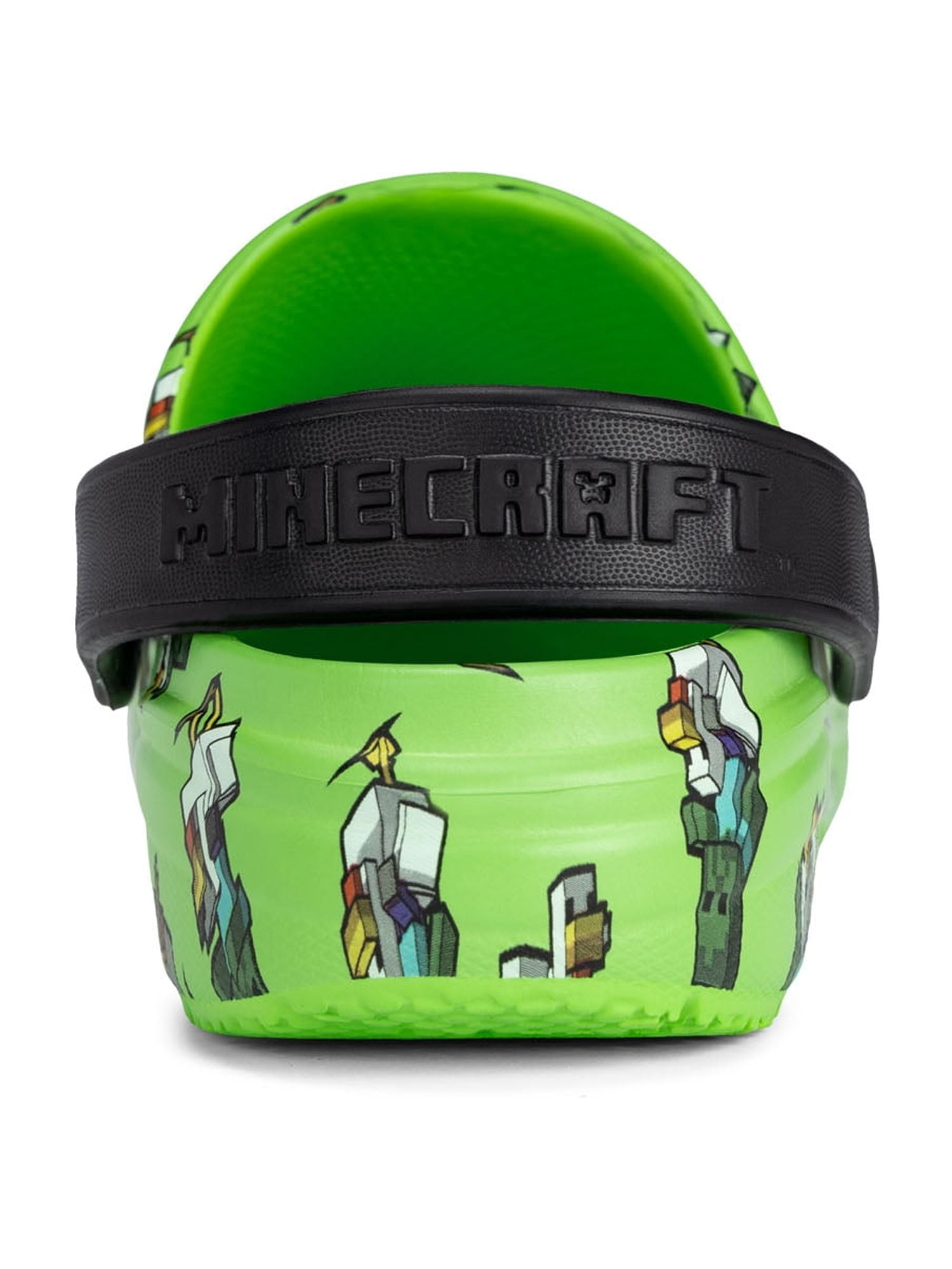 Minecraft Boys EVA Clogs Lightweight Water-Friendly Sandals (Green, 12 Little Kid) qazgs