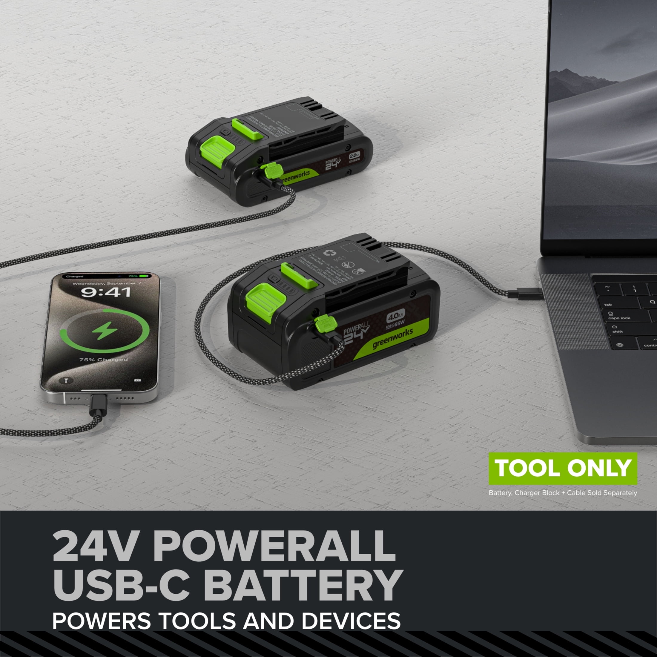Greenworks Pro 24V 1/2-inch Cordless Impact Wrench with 560 ft-lb Breakaway Torque (Tool Only) 8nqa5