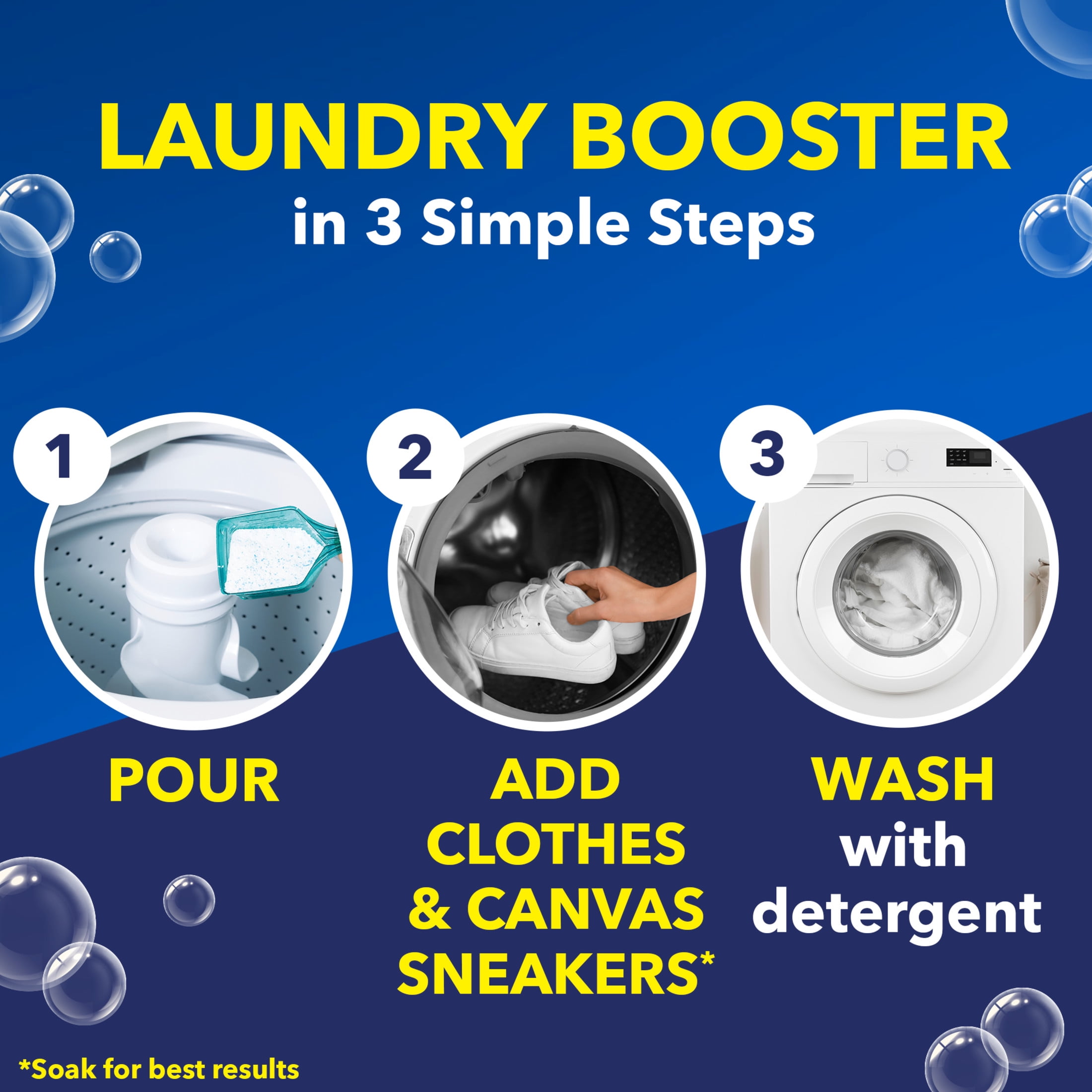 OxiClean White Revive Laundry Whitener and Stain Remover Powder (White, 5 lb) vnr35