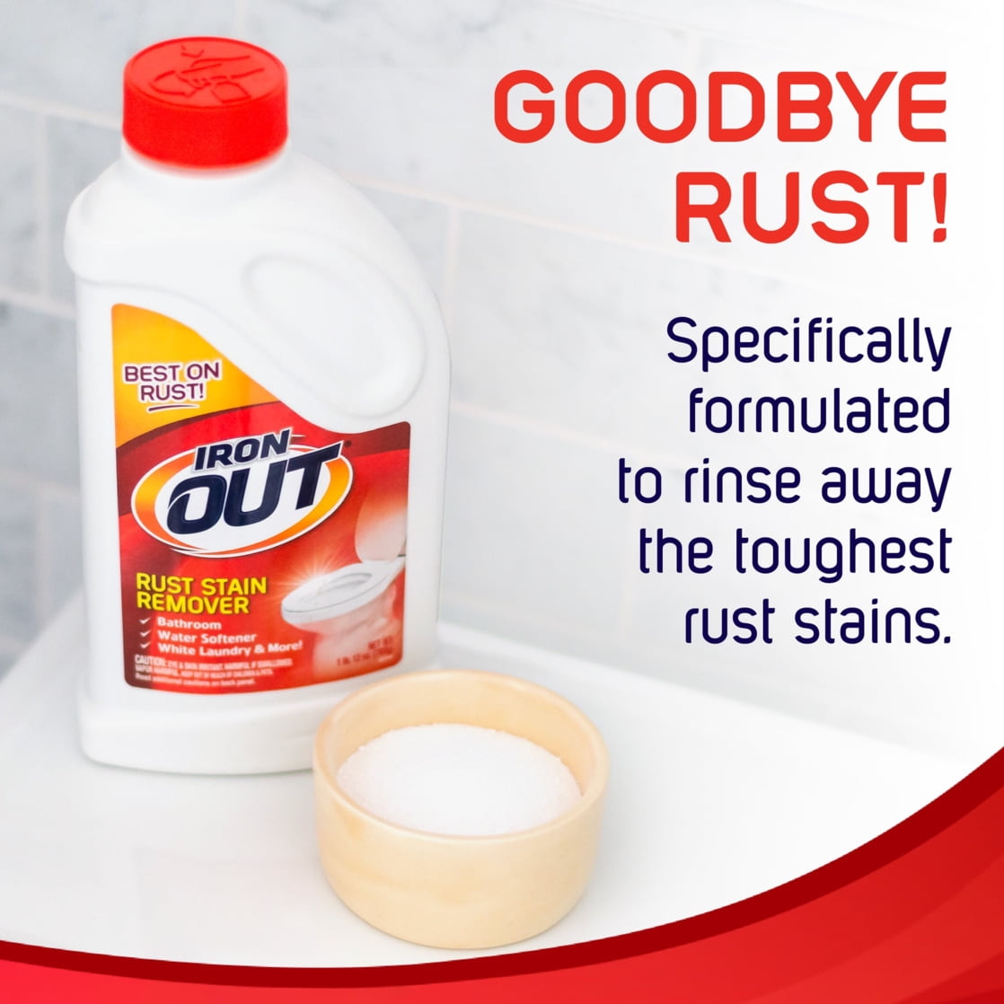 Iron OUT Rust Stain Remover Powder (Heavy-Duty Multi-Purpose Cleaner, 28 oz) z9kuo