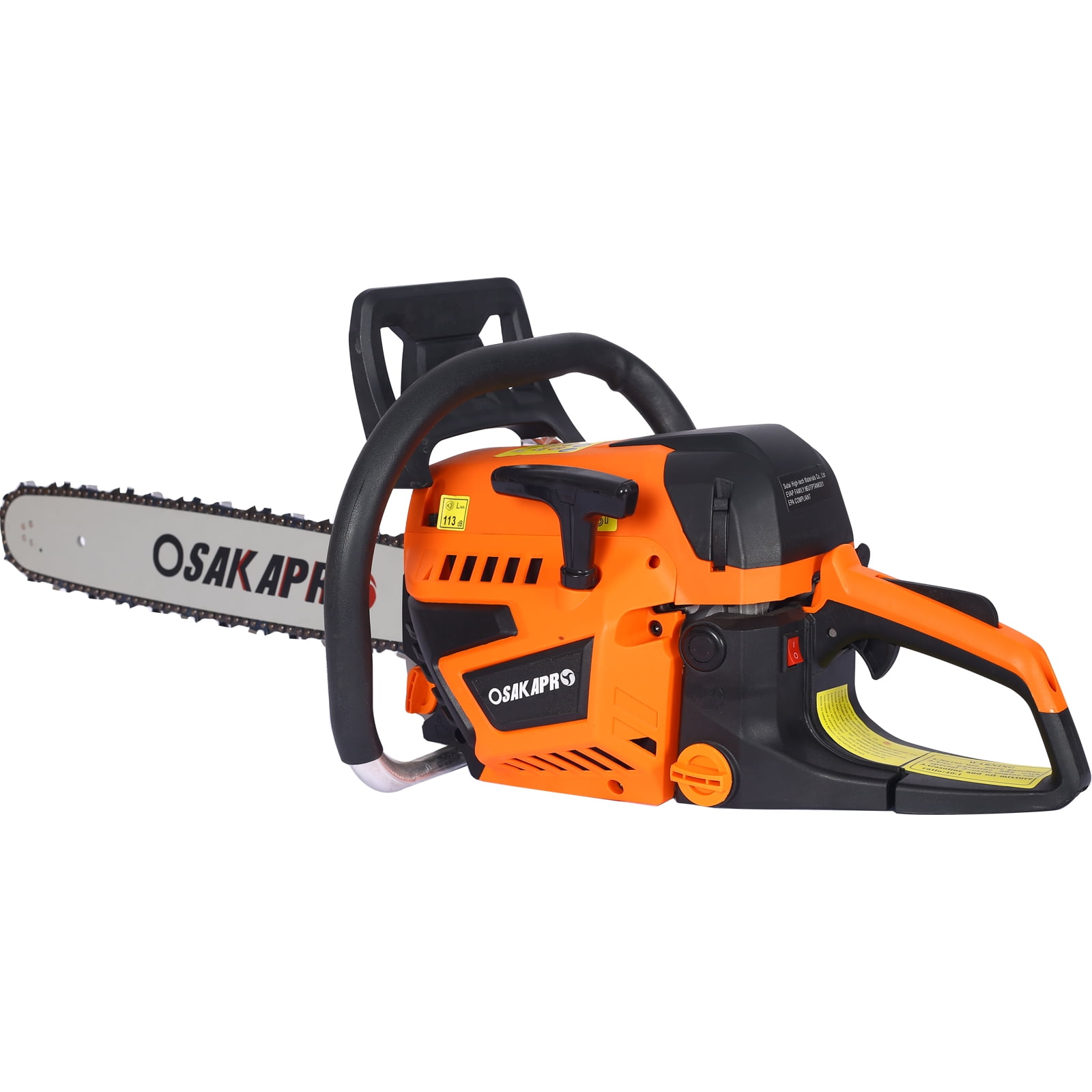 Seizeen Gas Chainsaw, 52cc 2.6HP Gasoline Powered Tree Pruning Saw with 20 in Bar (Orange, 20 in) 29wqt