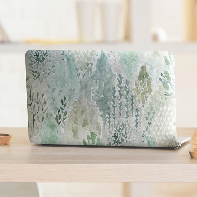 RoomMates Watercolor Tree Mosaic Peel and Stick Wallpaper (Green, 20.5 in x 18 ft) lboli