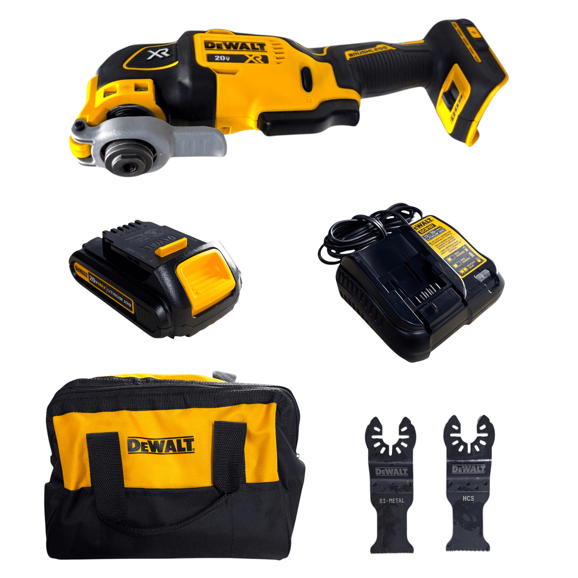 DEWALT 20V MAX XR 3-Speed Brushless Oscillating Multi-Tool Kit (Yellow, 1 Kit) mguvj